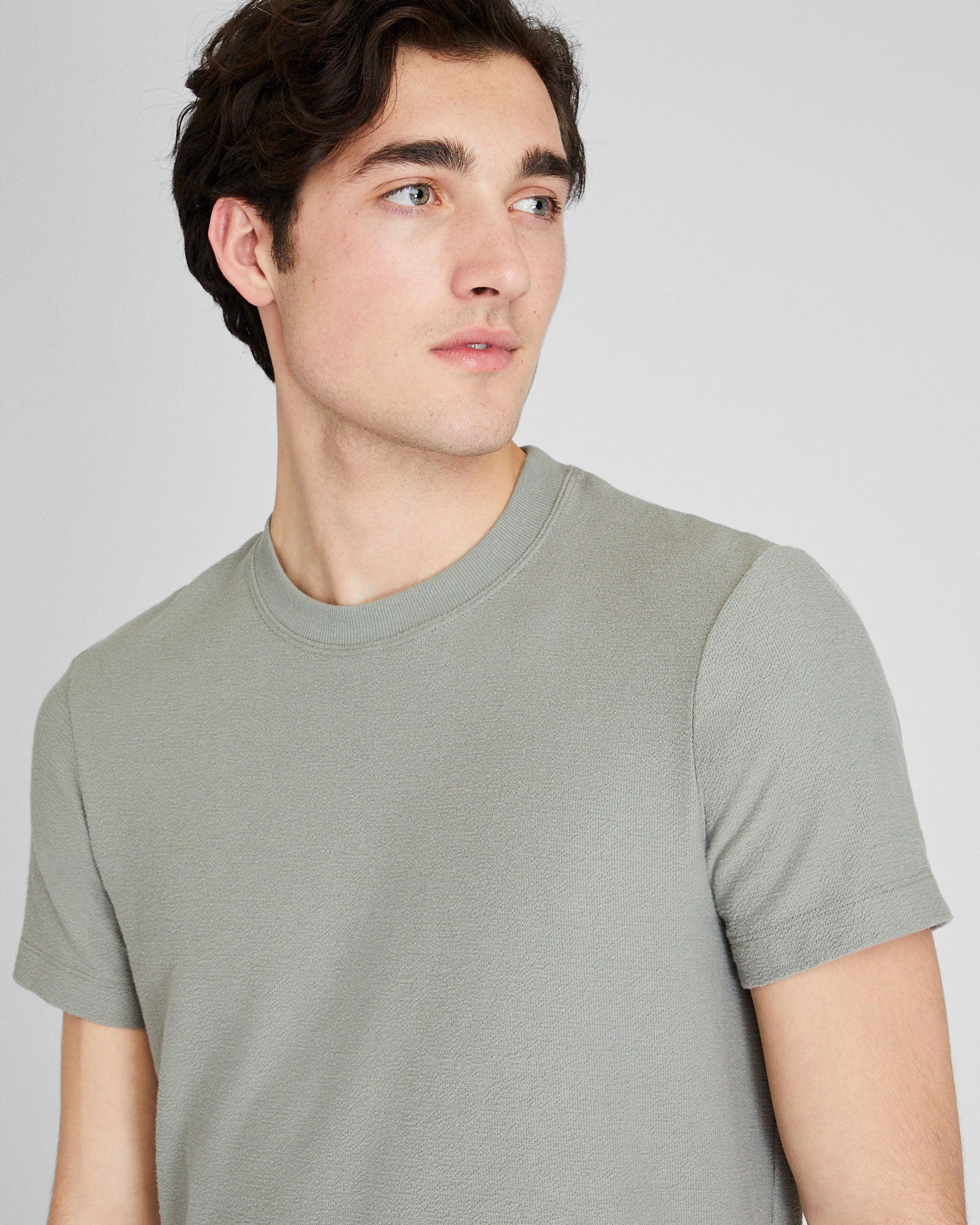 CLUB MONACO - Terry Texture Tee - Fuschia