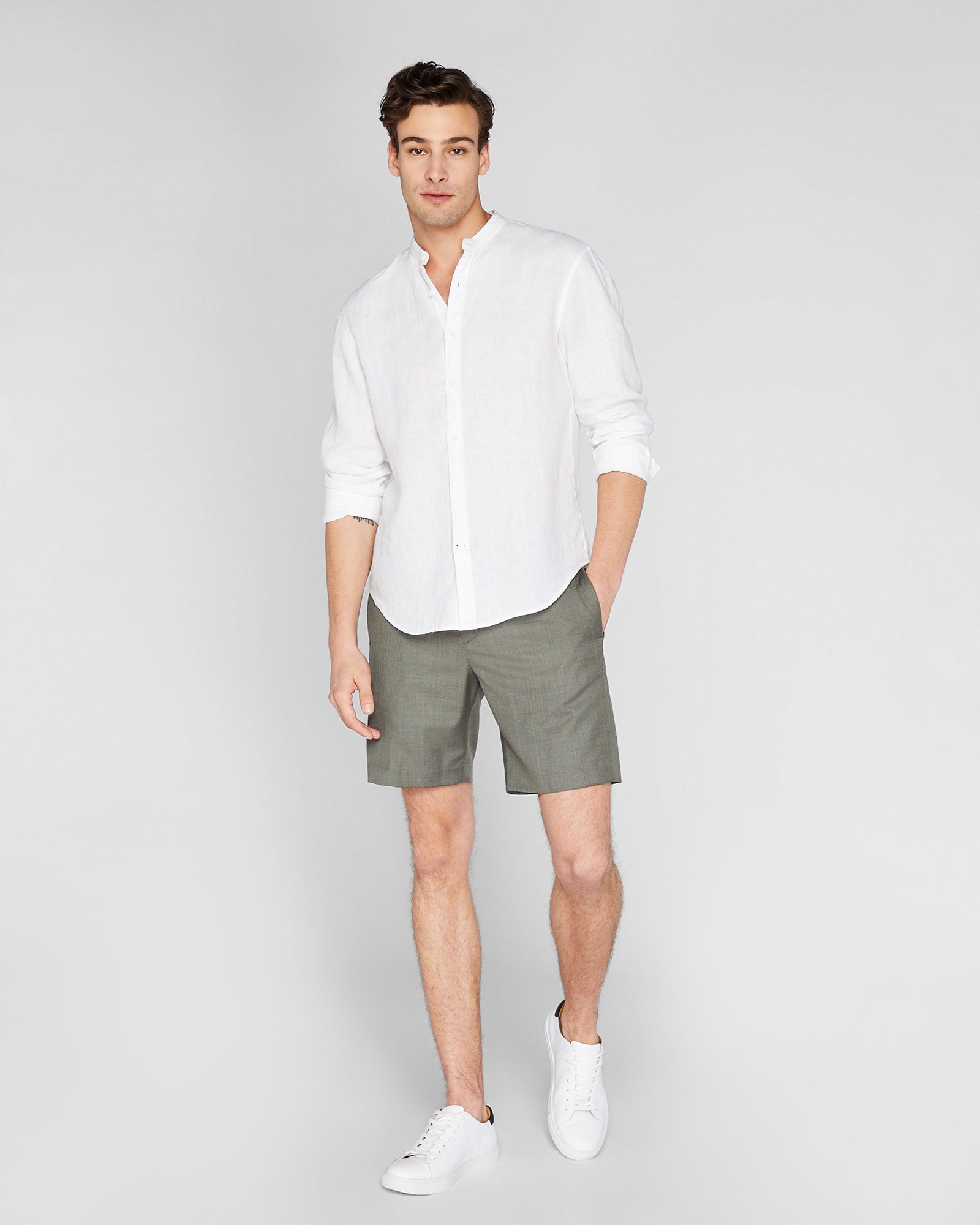 CLUB MONACO - Short tendance raffiné - Taupe