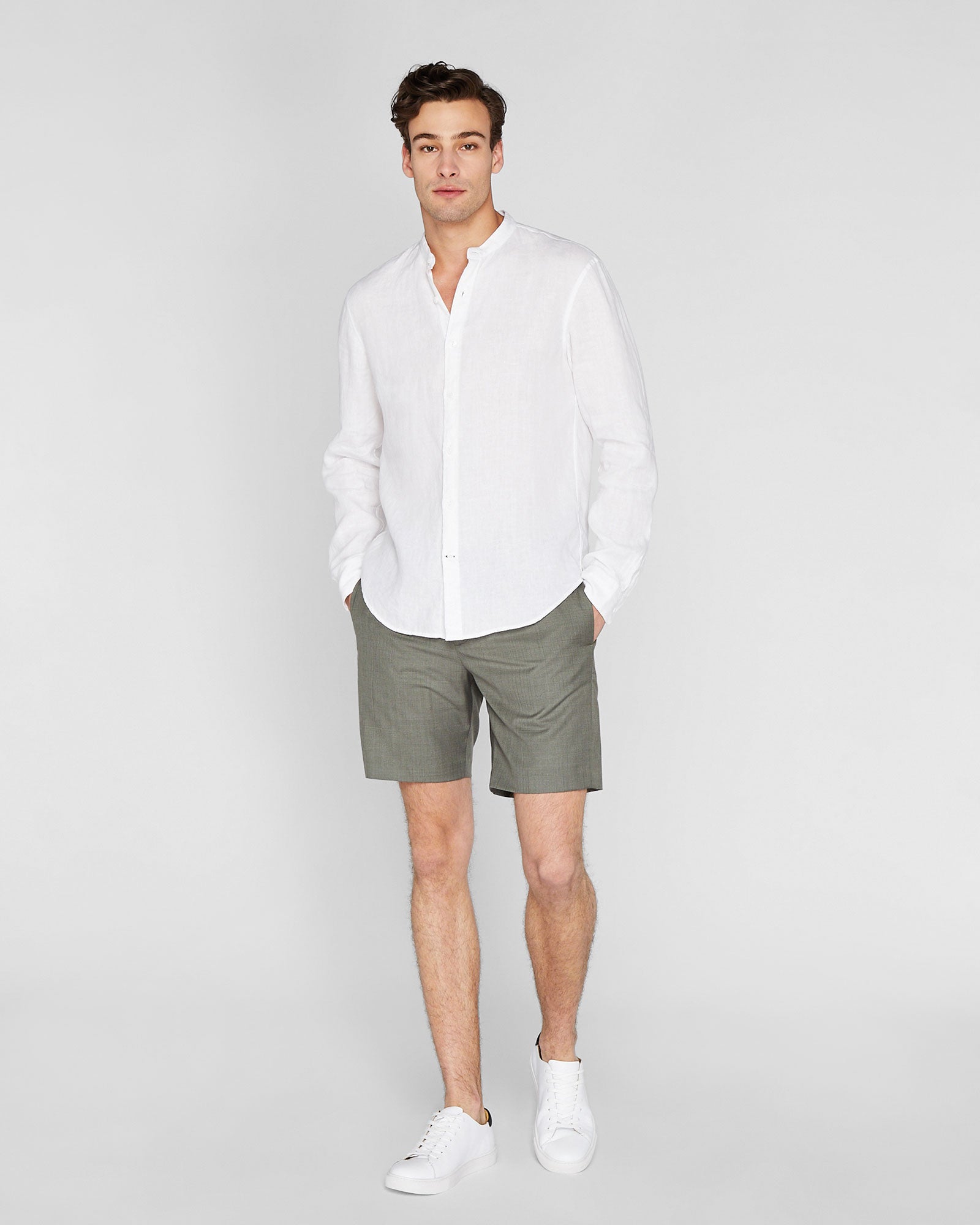 CLUB MONACO - Short tendance raffiné - Taupe