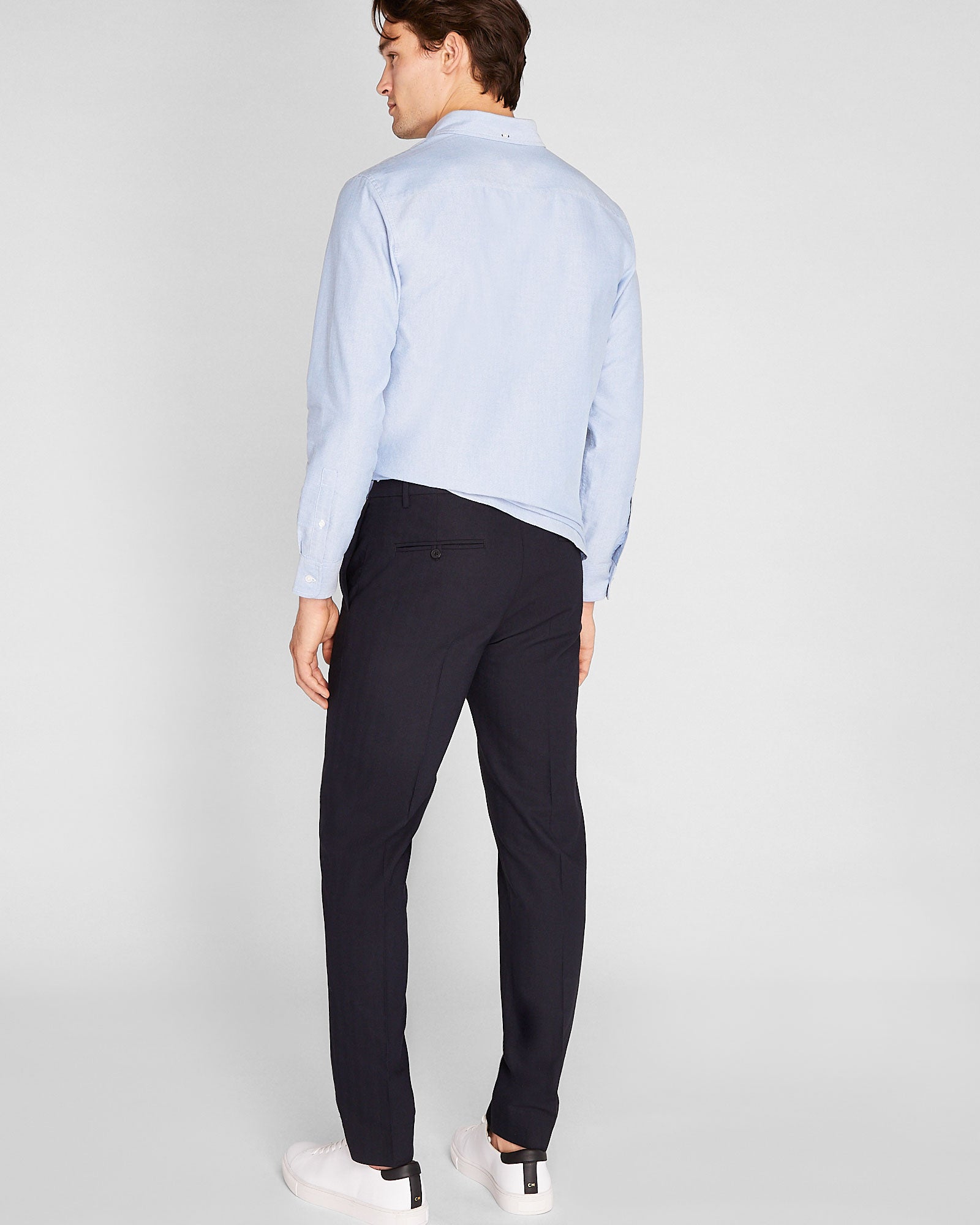 CLUB MONACO - Sutton Herringbone Dress Pants - Navy