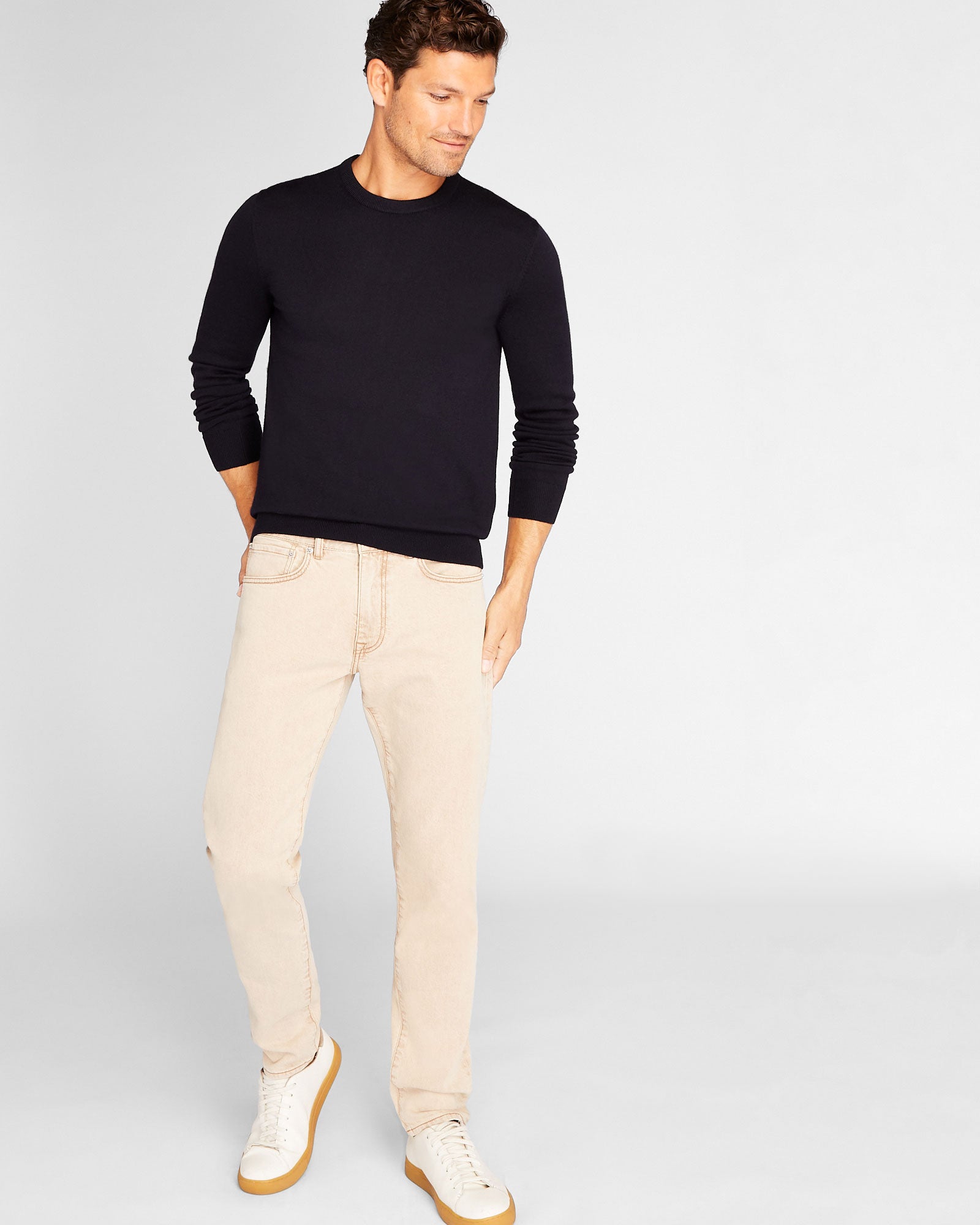 CLUB MONACO - Jean délavé très étroit - Base navale