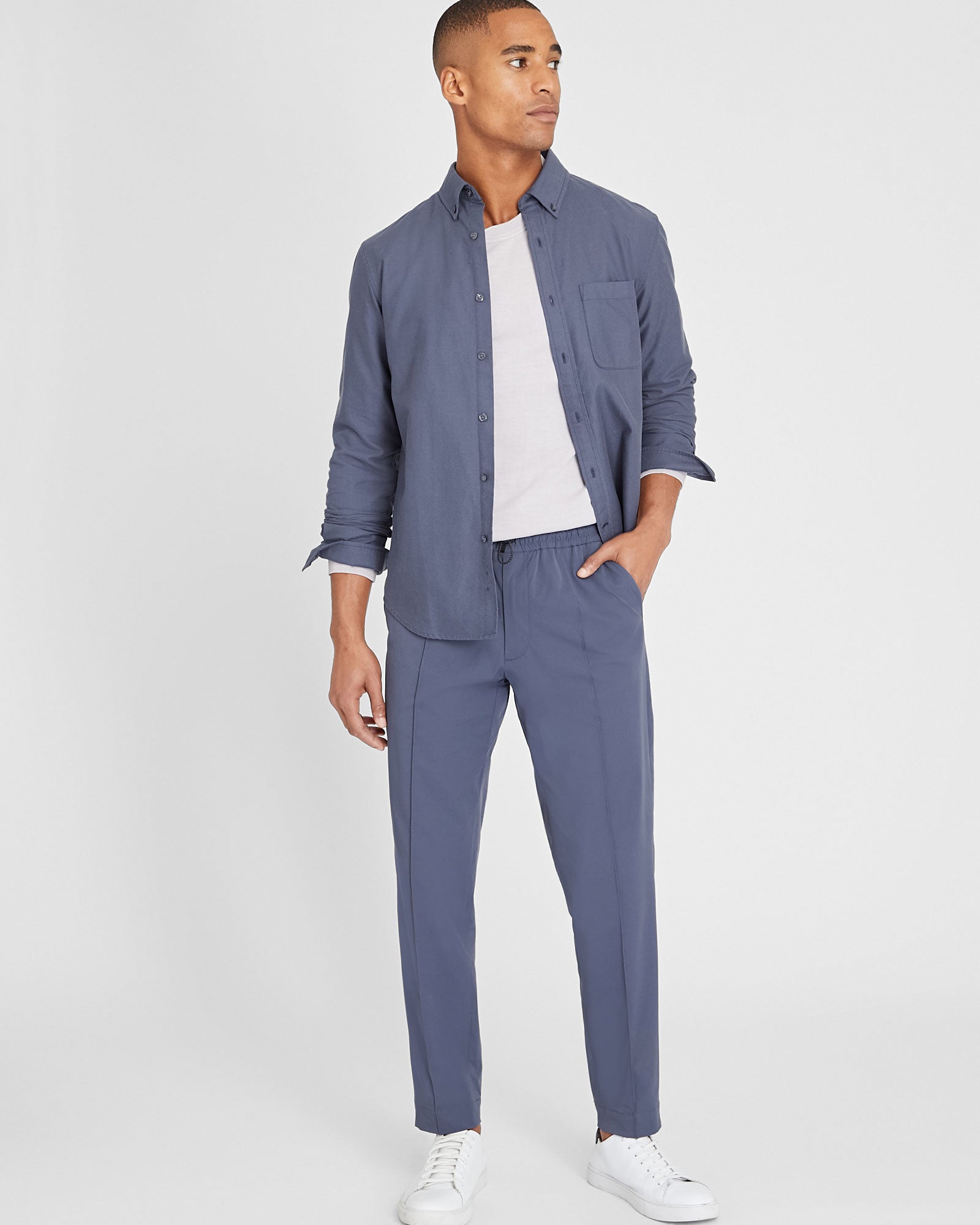 CLUB MONACO - Travel Pant - Blue