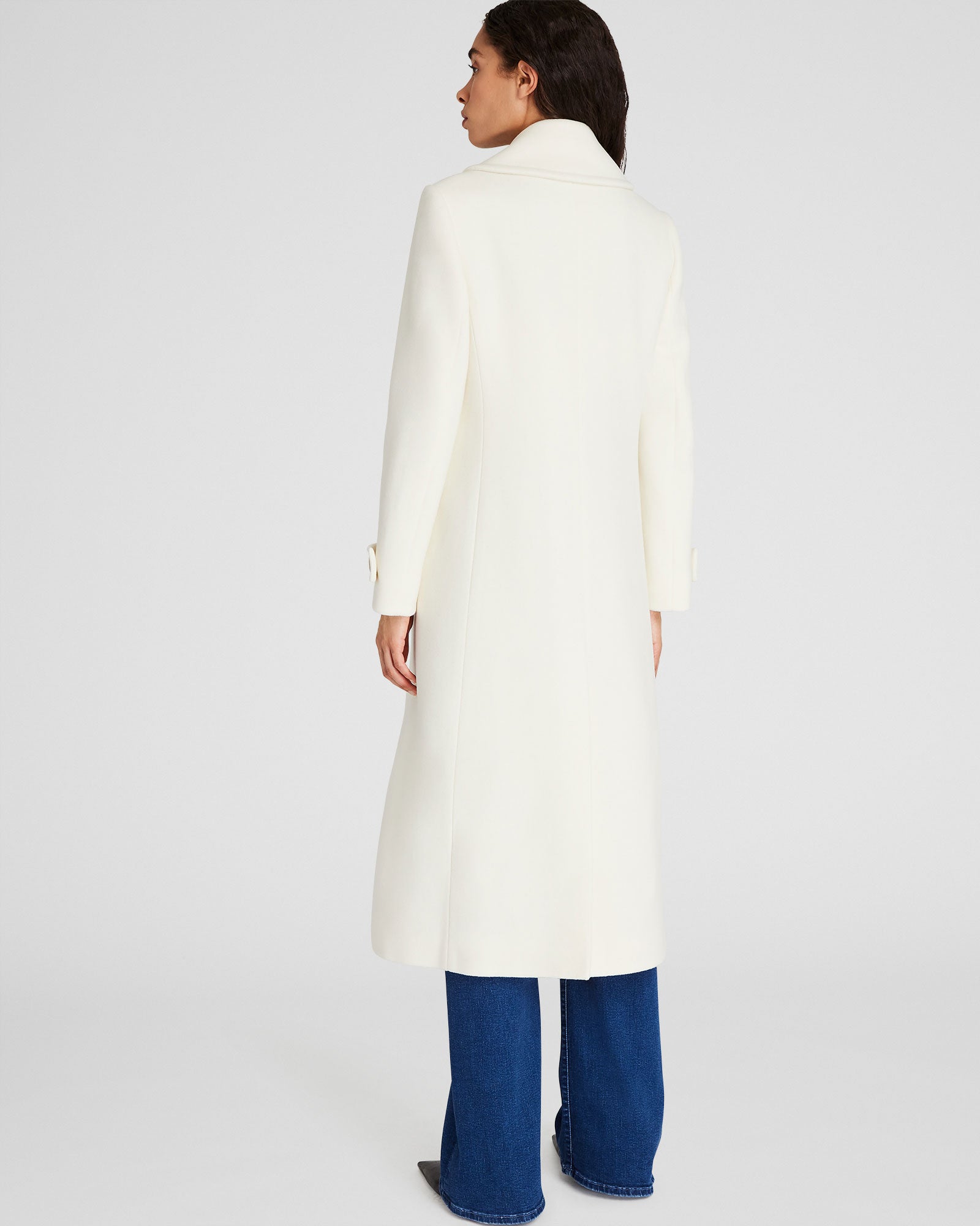 CLUB MONACO - Wool Double-Breasted Coat - Blanc De Blanc