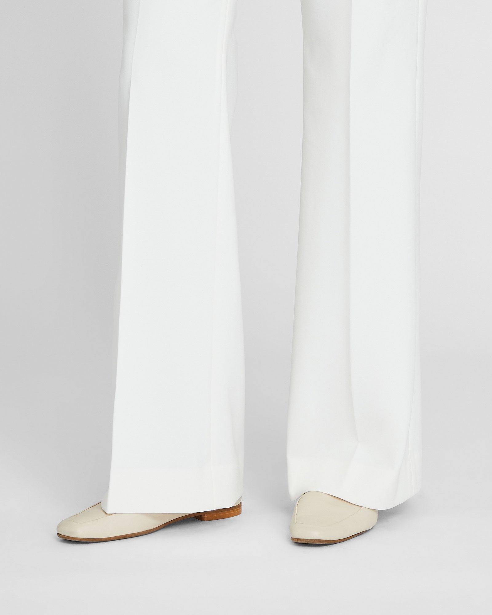 CLUB MONACO - High Rise Crepe Trouser - Off White
