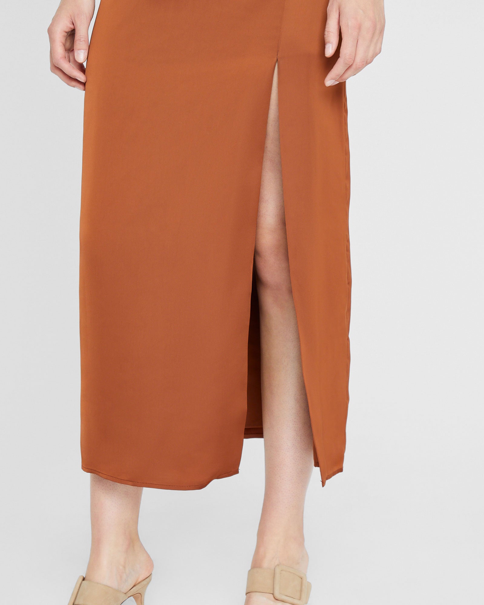 CLUB MONACO - Trycia Maxi Skirt - Tortoise Amber