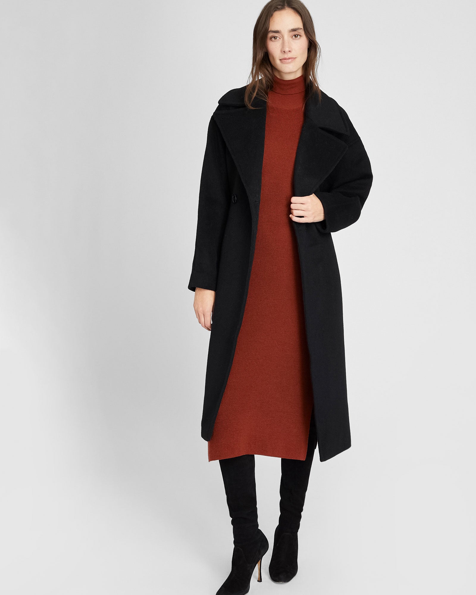 CLUB MONACO - Manteau portefeuille - Noir