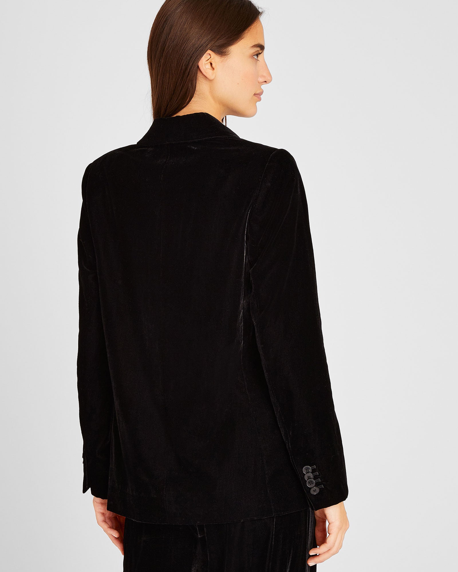 CLUB MONACO - Blazer Gaios en velours - Noir