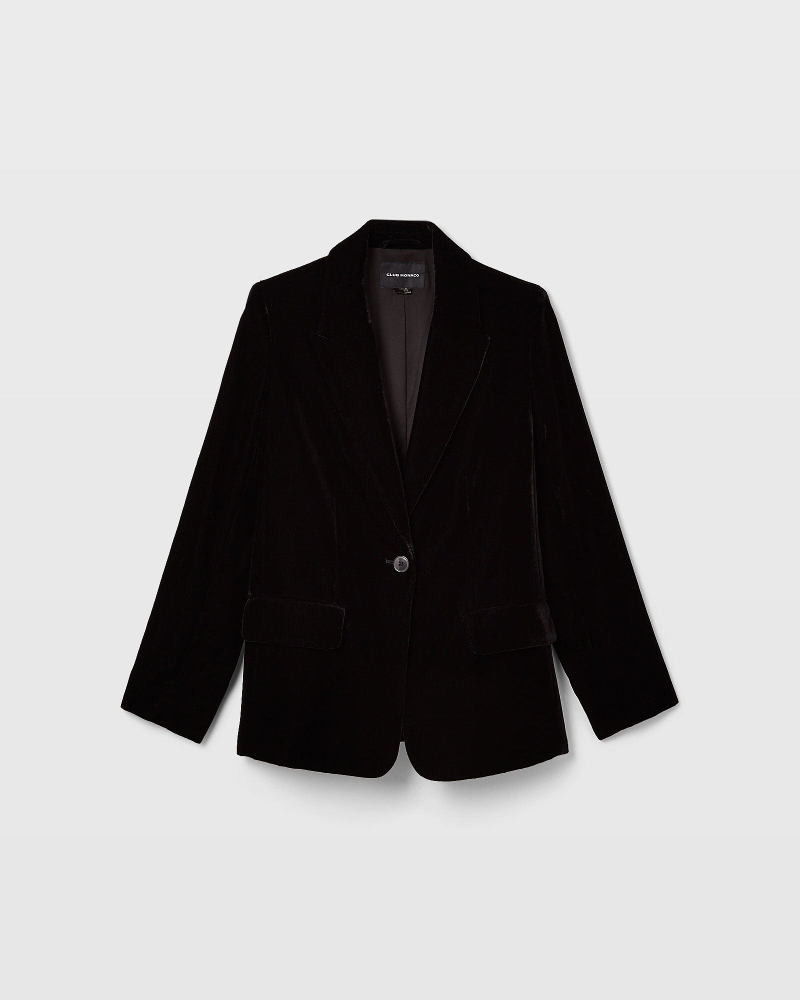 CLUB MONACO - Blazer Gaios en velours - Noir