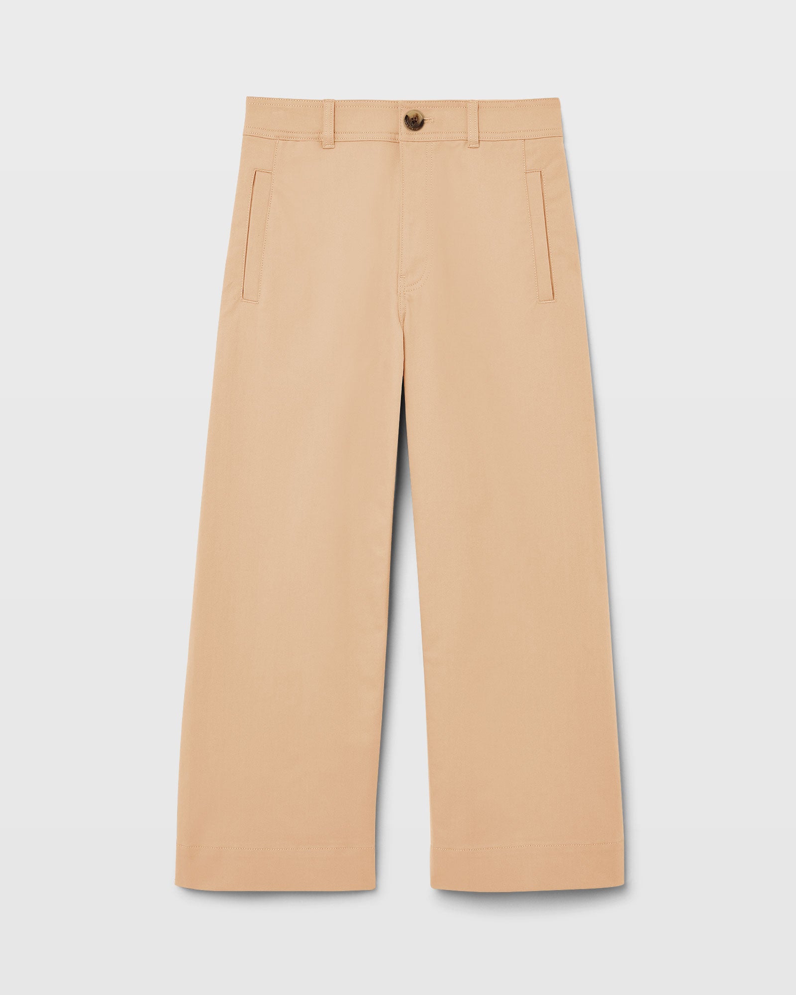 CLUB MONACO - High Rise Cropped Twill Pant - Sesame