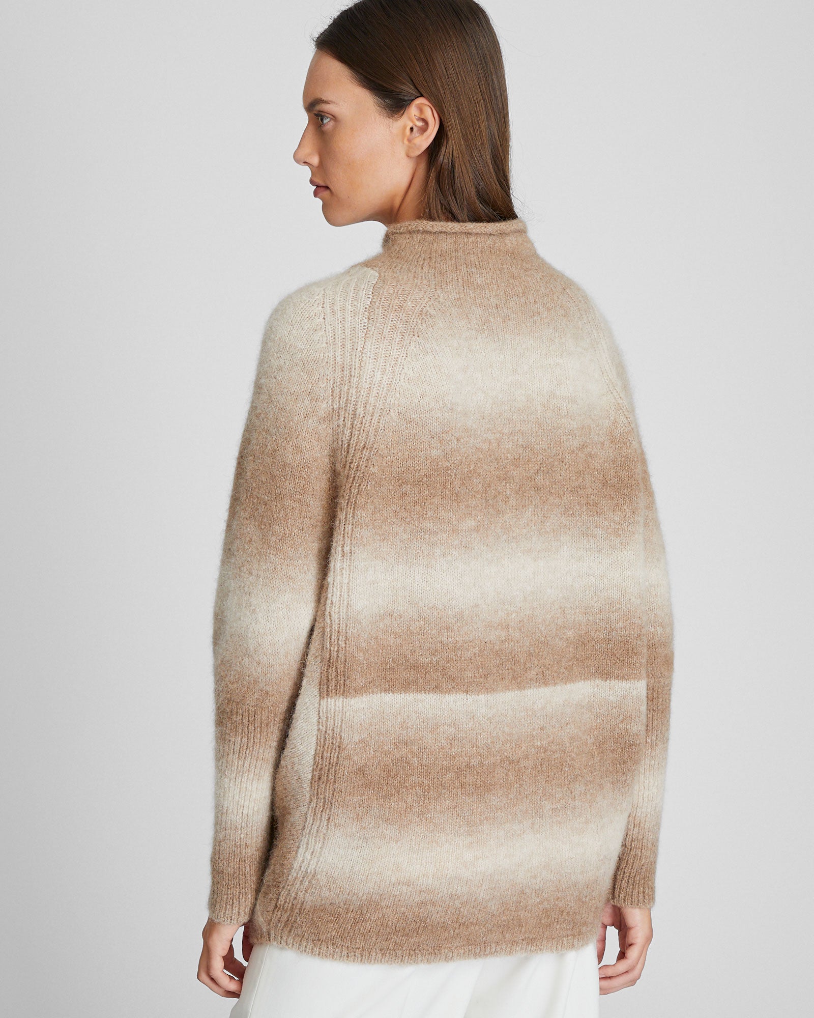 CLUB MONACO - Alpaca Ombré Mockneck Sweater - Neutral