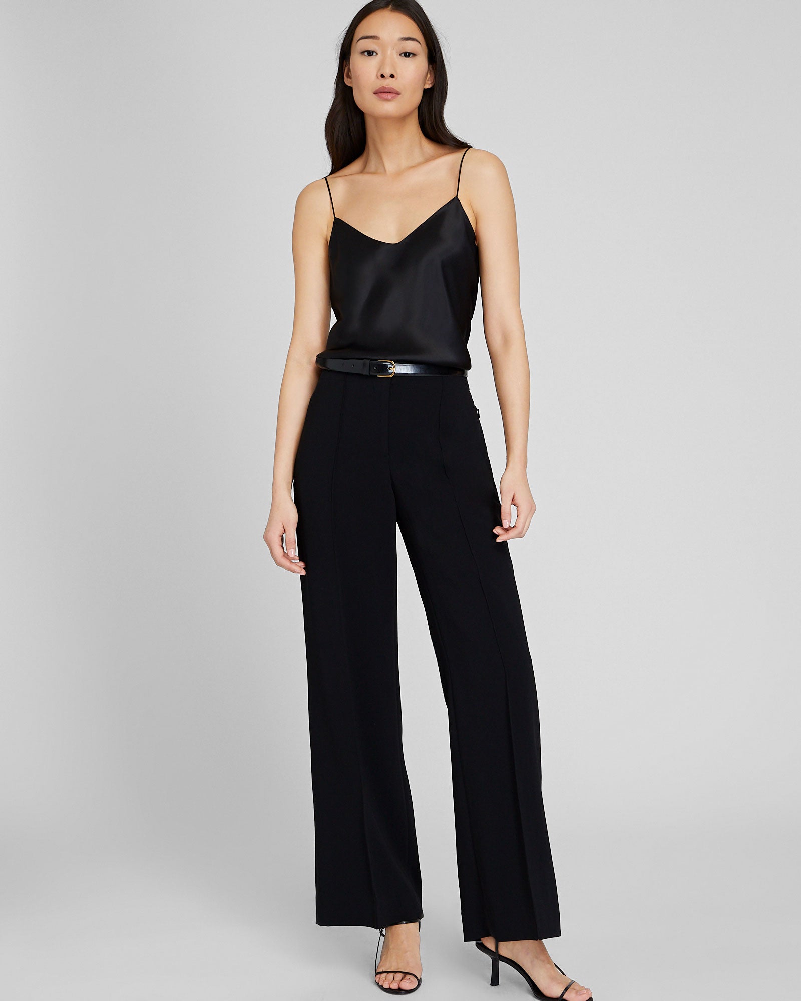 CLUB MONACO - Camisole en soie charmeuse - Noir