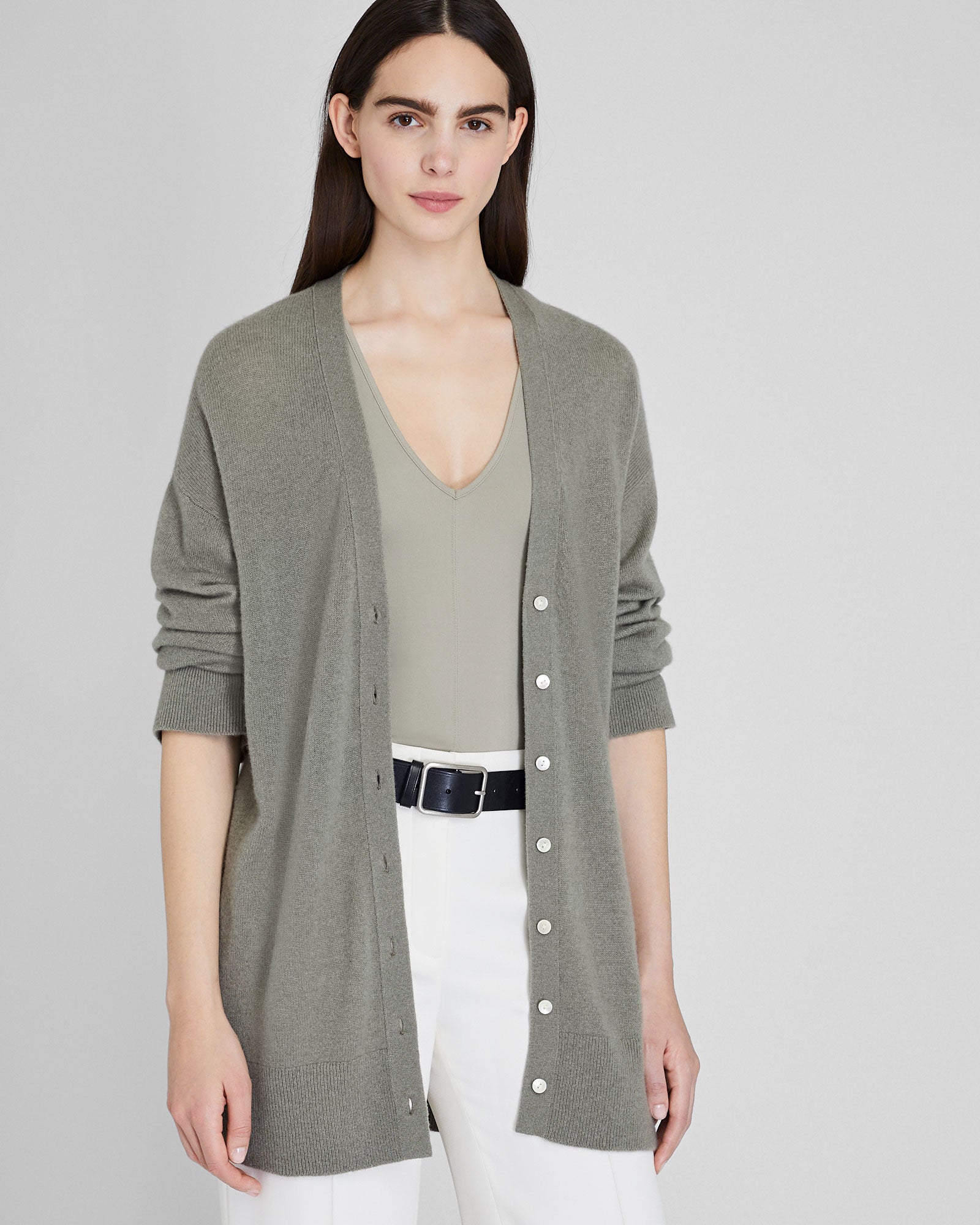 CLUB MONACO - Lofty Cashmere Cardigan - Oak