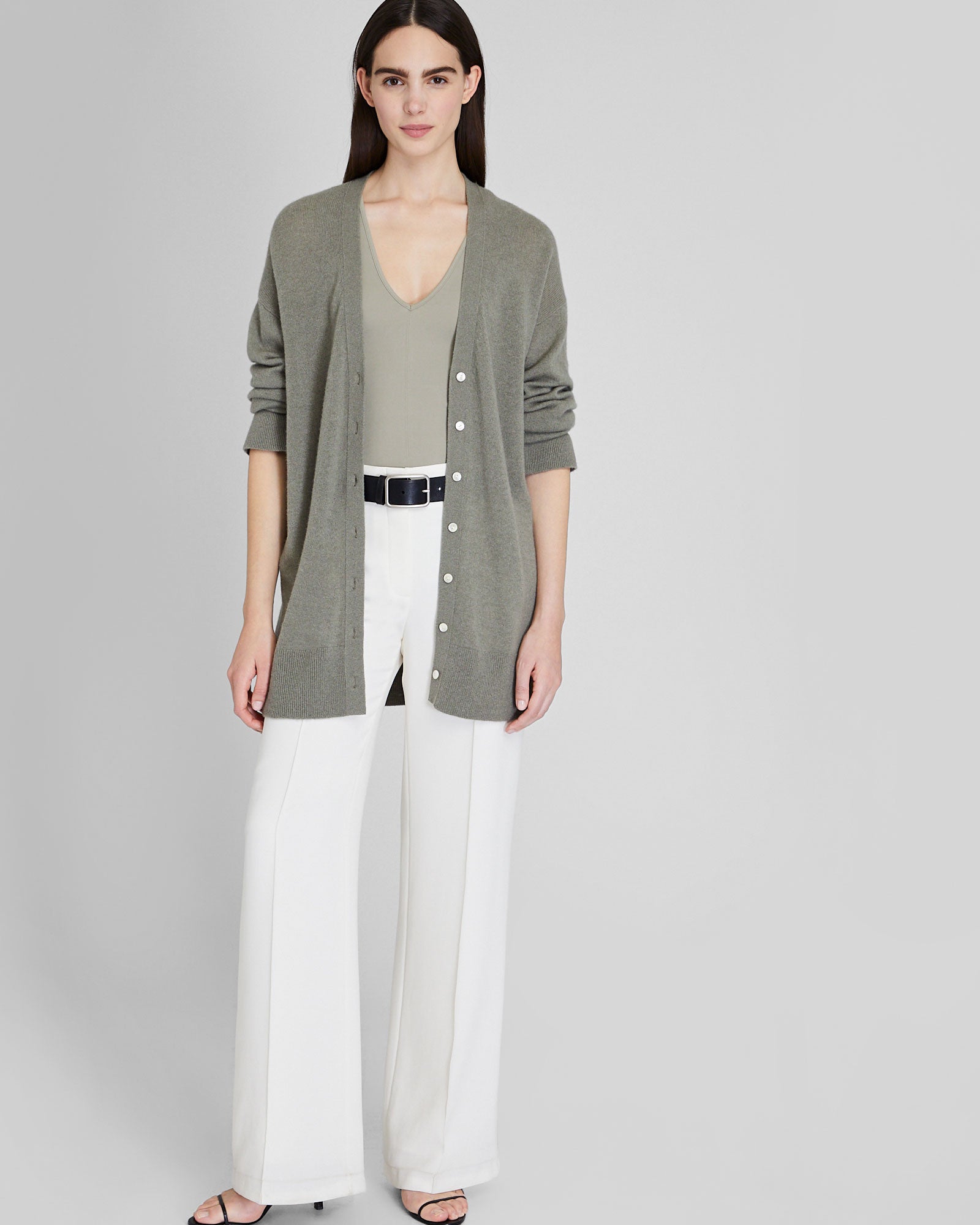 CLUB MONACO - Lofty Cashmere Cardigan - Oak