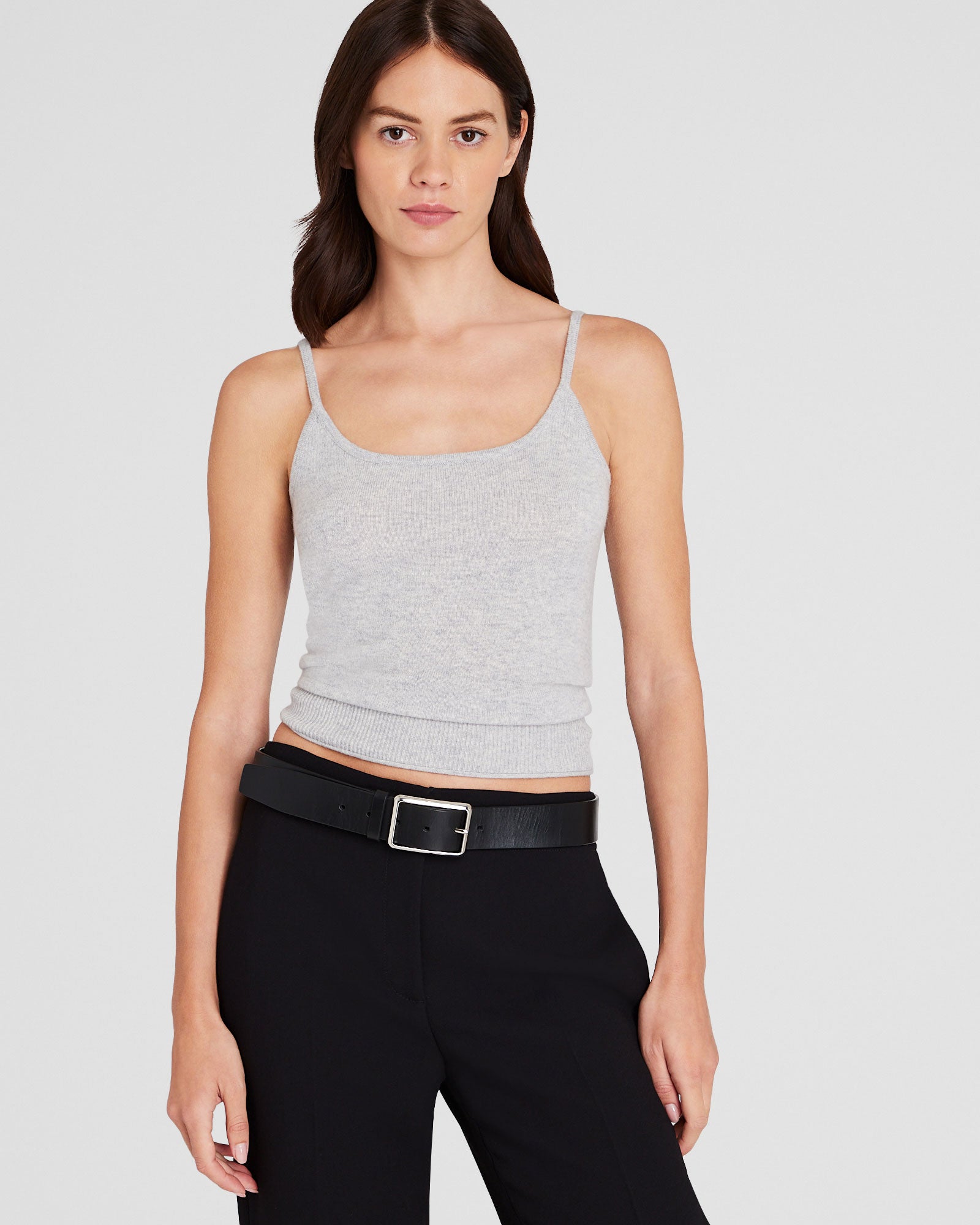 CLUB MONACO - Cashmere Tank - Light Heather Grey