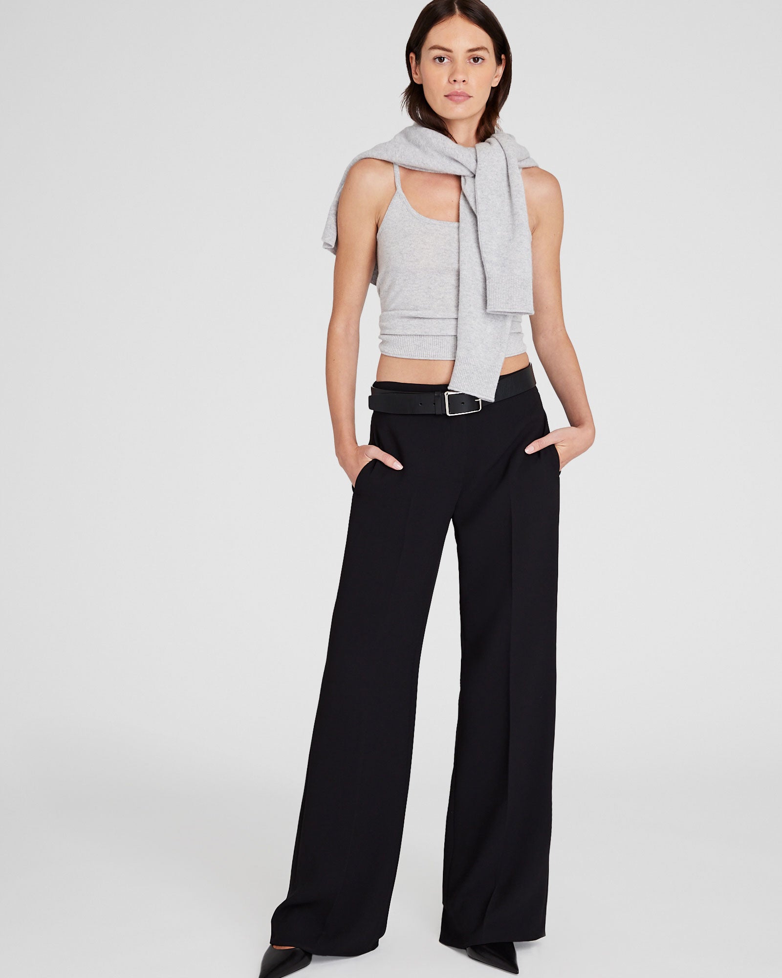 CLUB MONACO - Cashmere Tank - Light Heather Grey
