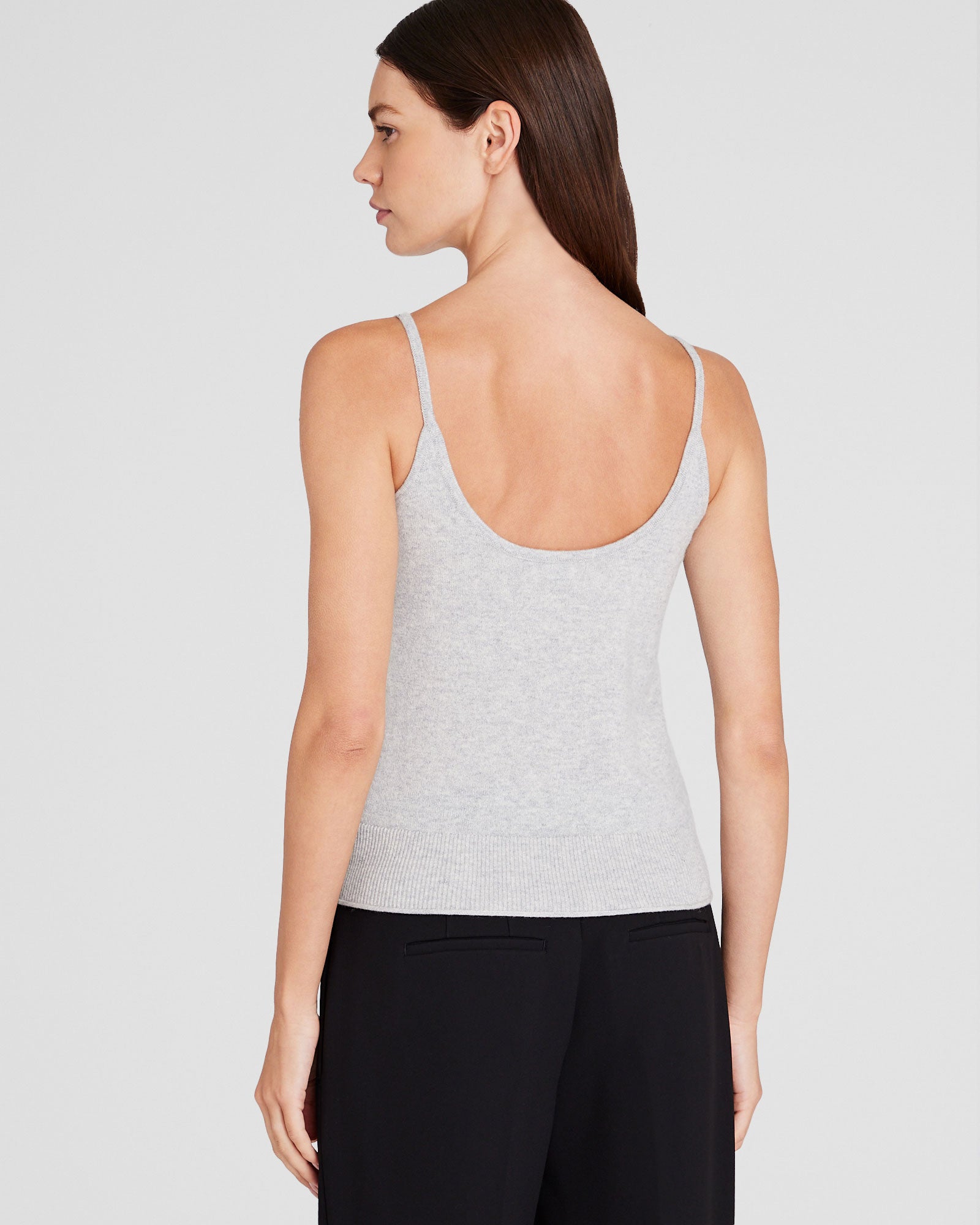 CLUB MONACO - Cashmere Tank - Light Heather Grey