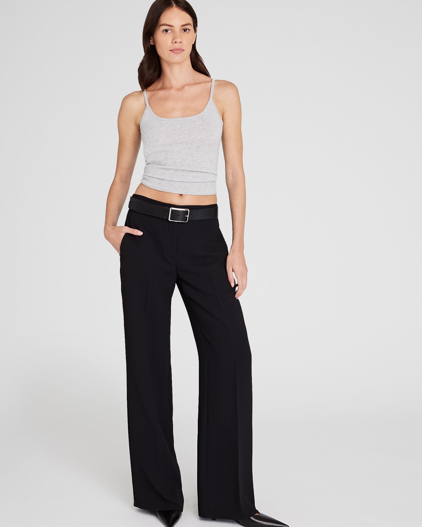 CLUB MONACO - Cashmere Tank - Light Heather Grey