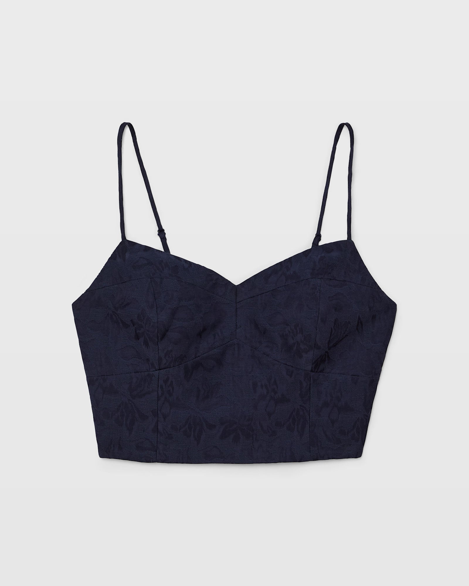 CLUB MONACO - Haut ajusté à panneaux - Marine
