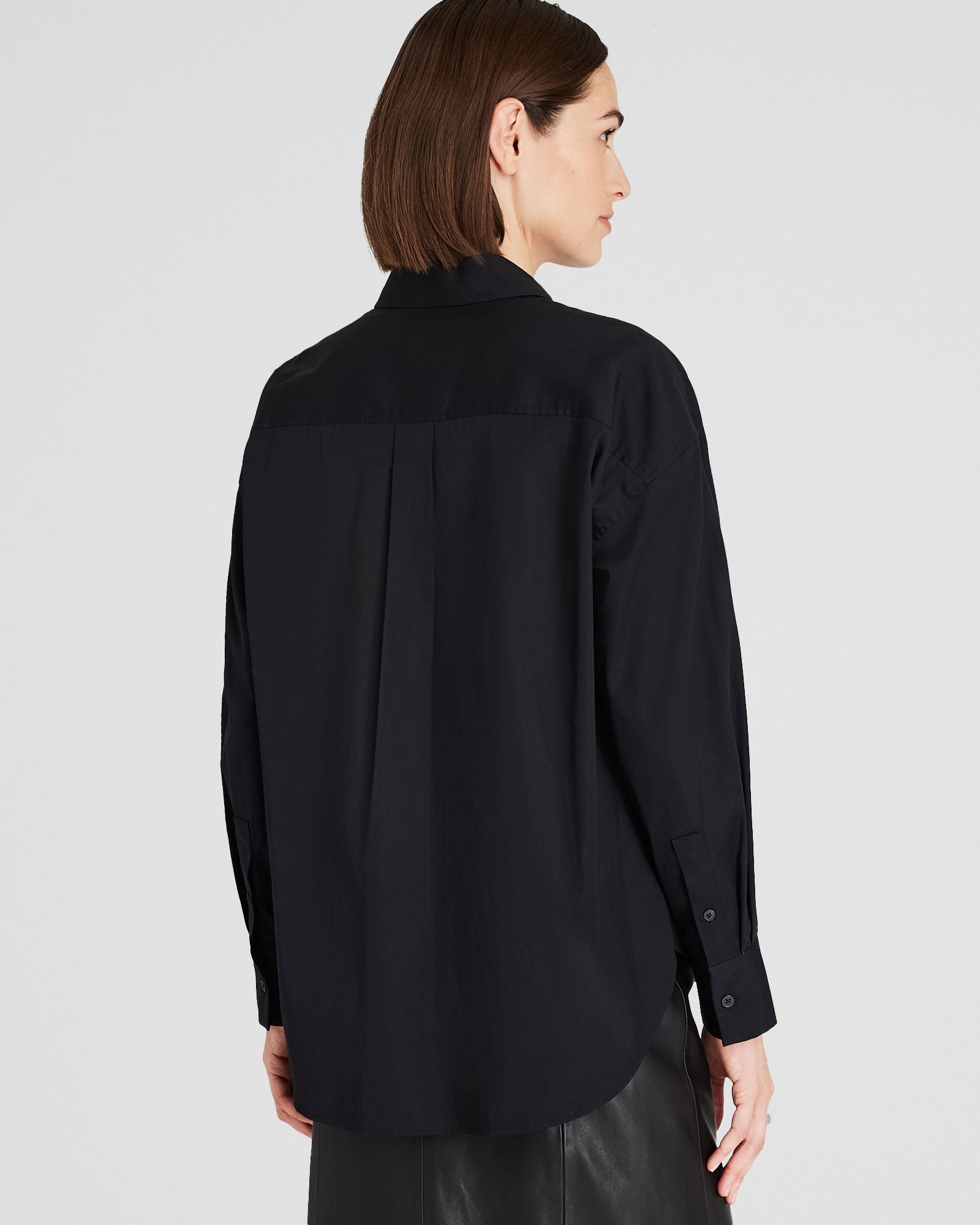 CLUB MONACO - Classic Cotton Button-Down Shirt - Black