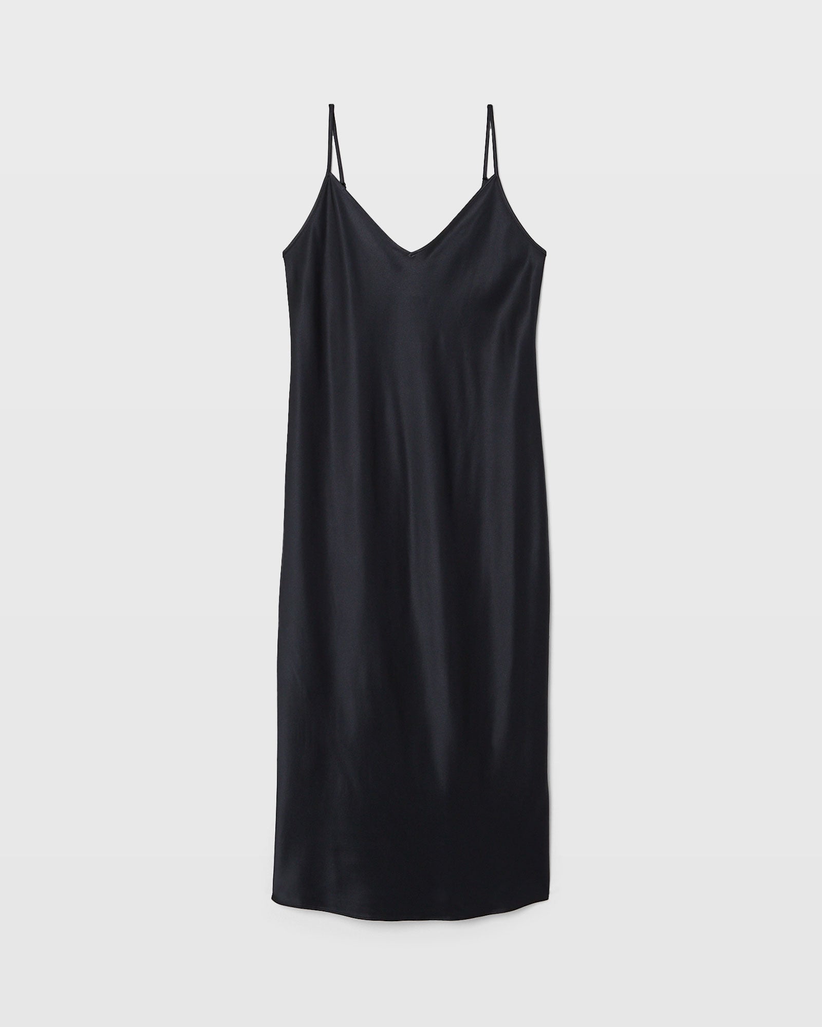 CLUB MONACO - Robe à enfiler en charmeuse de soie - Noir