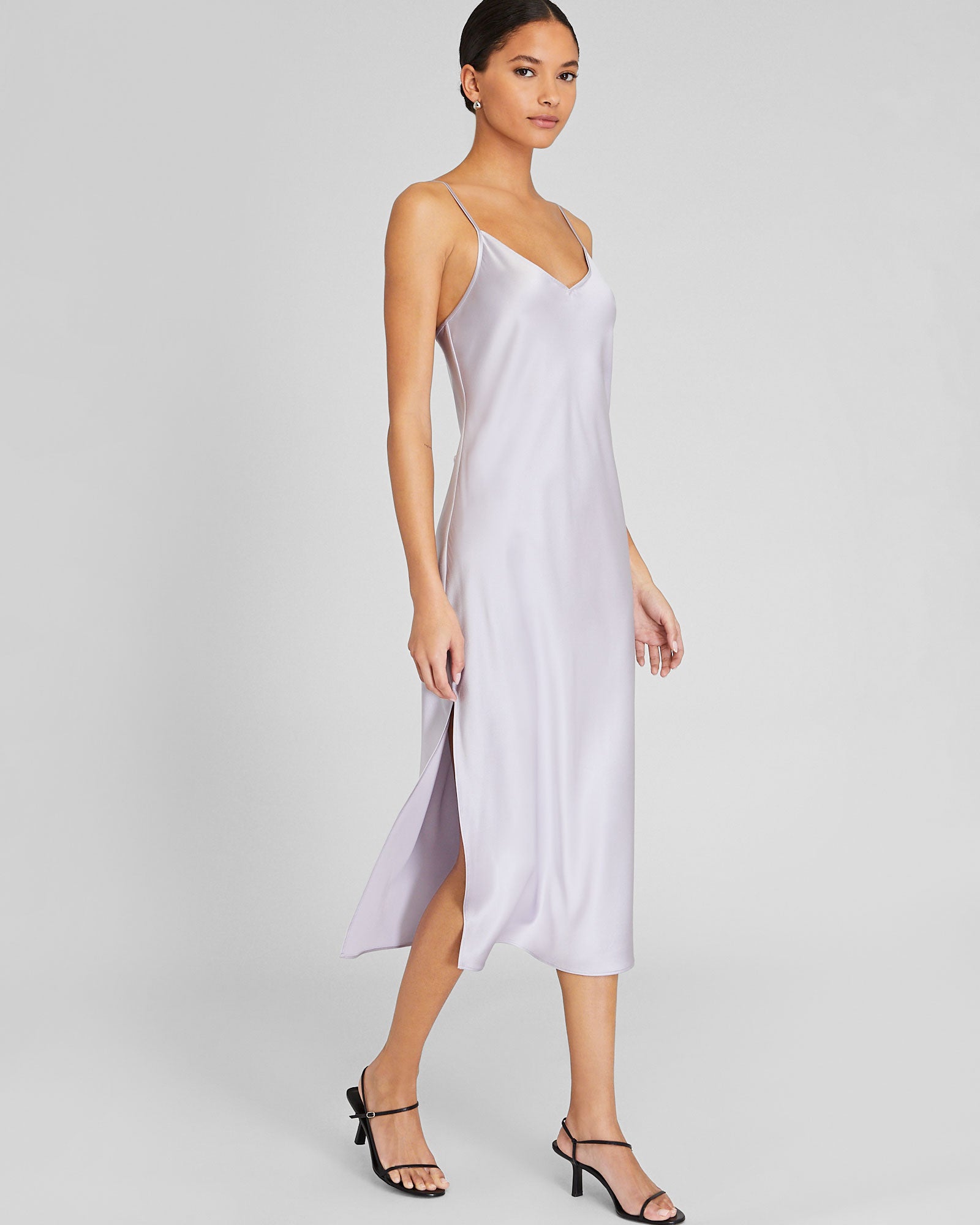 CLUB MONACO - Robe à enfiler en charmeuse de soie - Violet moyen