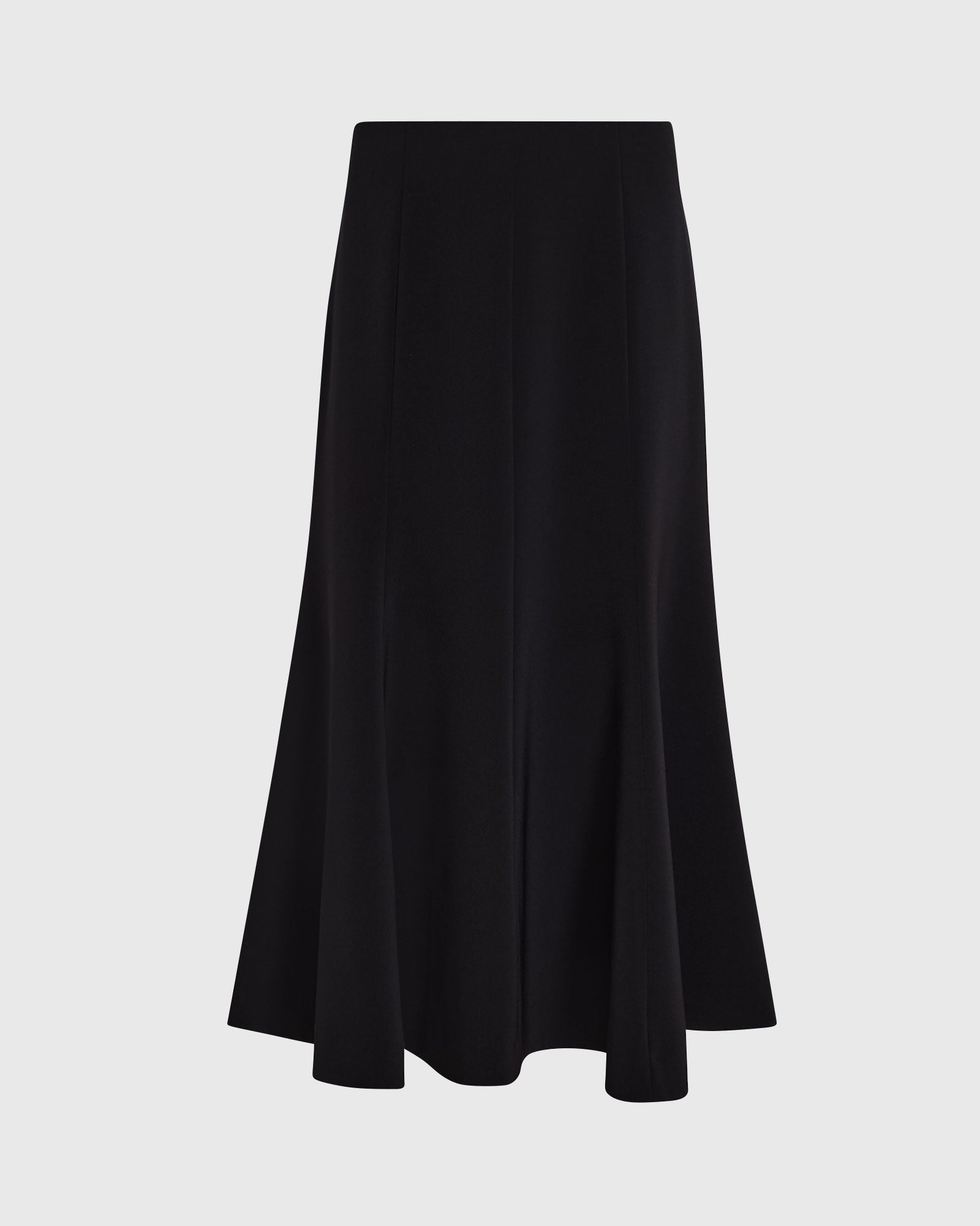 CLUB MONACO - Crepe Fluted Midi Skirt - Black
