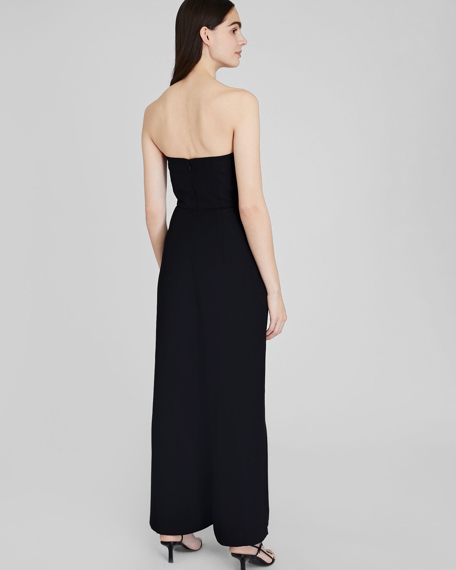 CLUB MONACO - Combinaison drapée sans bretelles - Noir