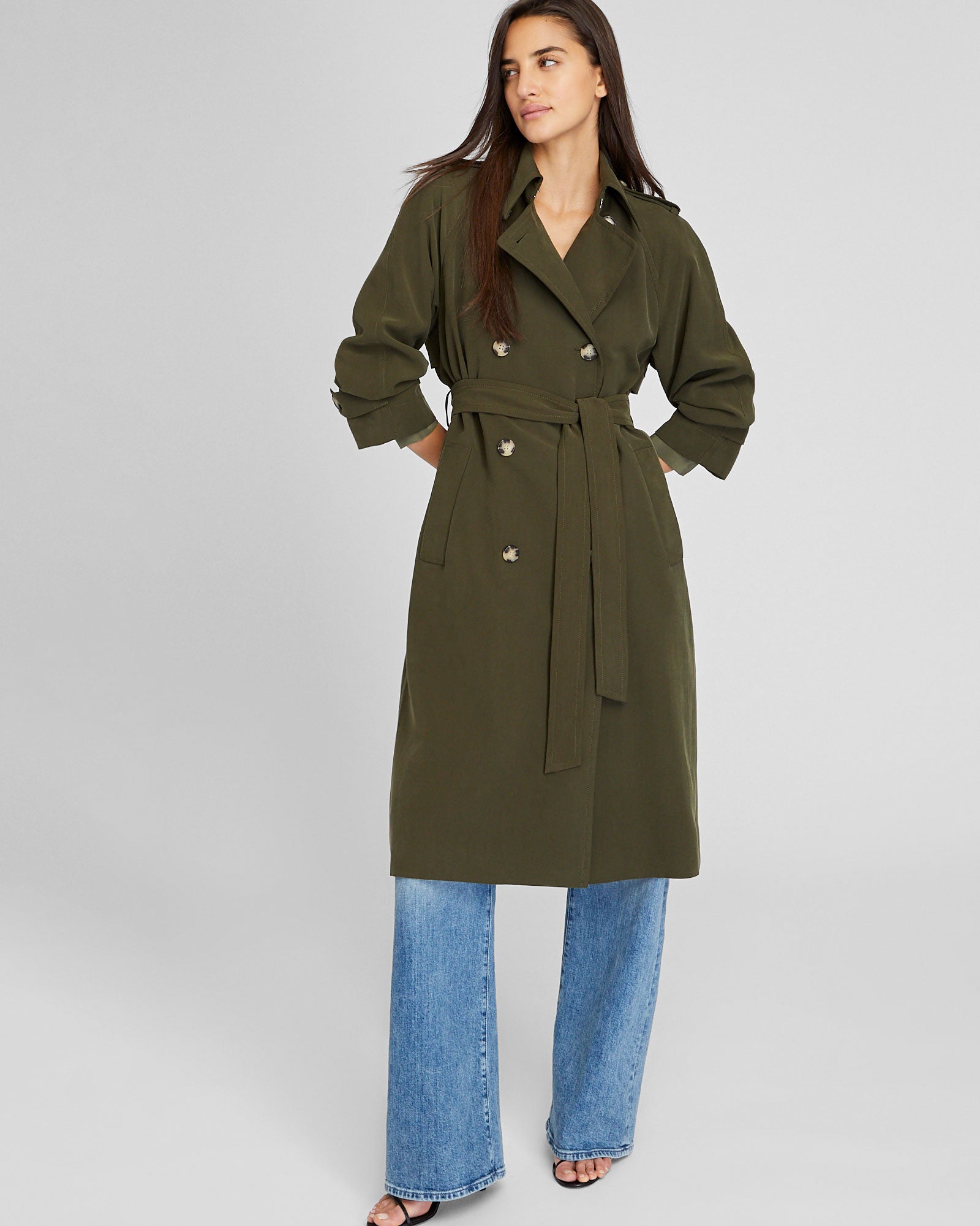 CLUB MONACO - Le trench drapé - Noyau d'Olive