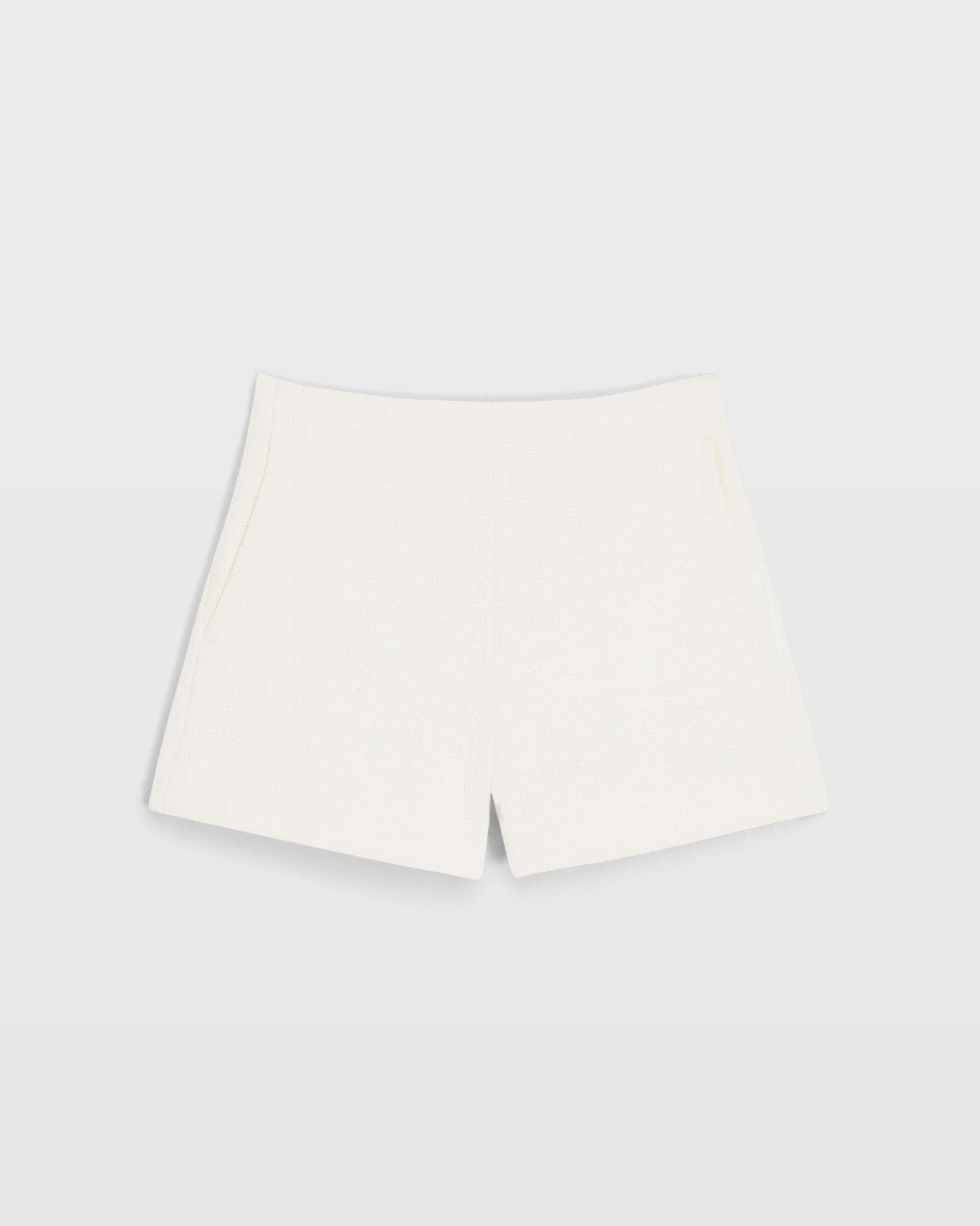 CLUB MONACO - Short nervuré texturé - Blanc Cassé