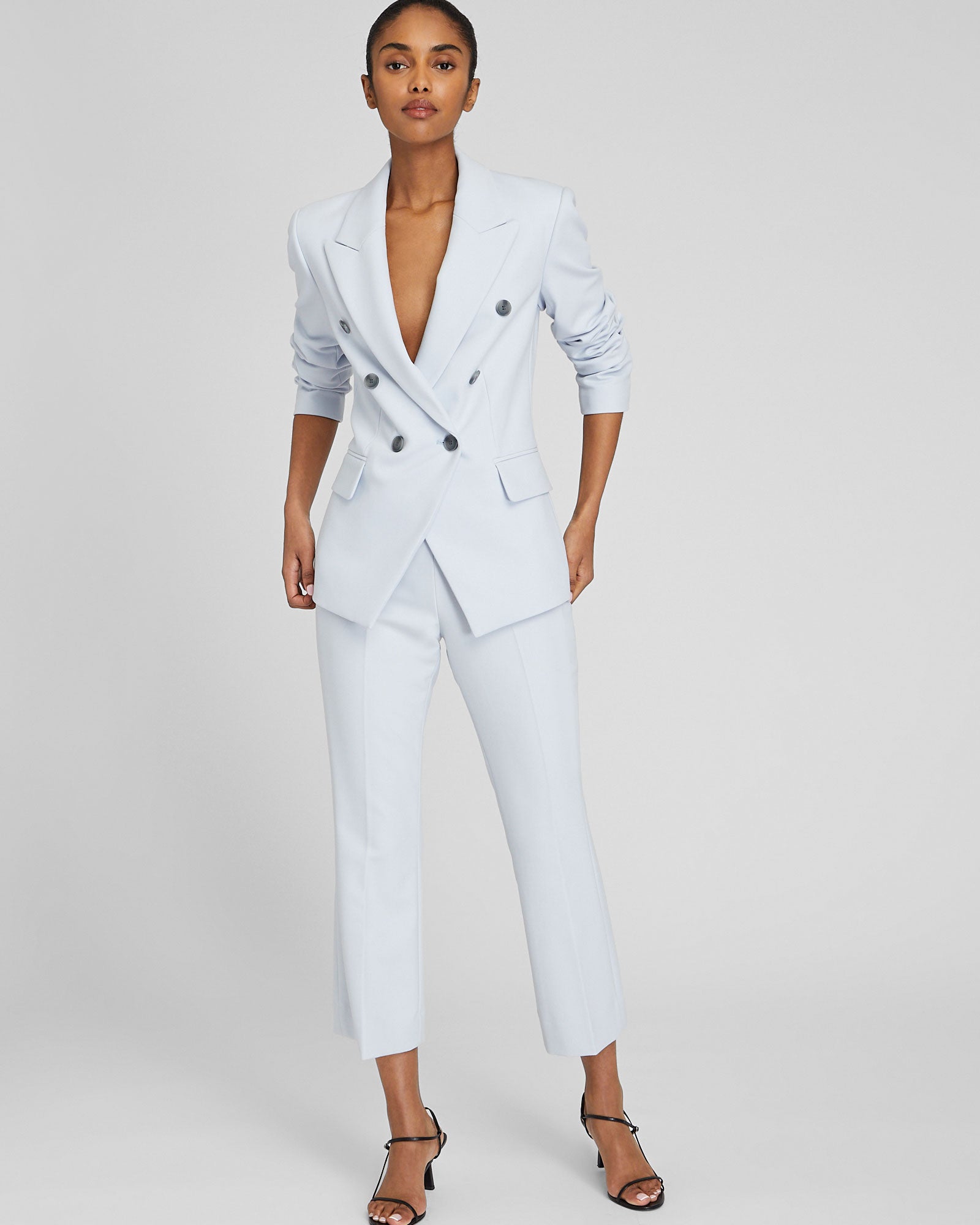 CLUB MONACO - Classic Cutaway Double Breasted Blazer - Glass