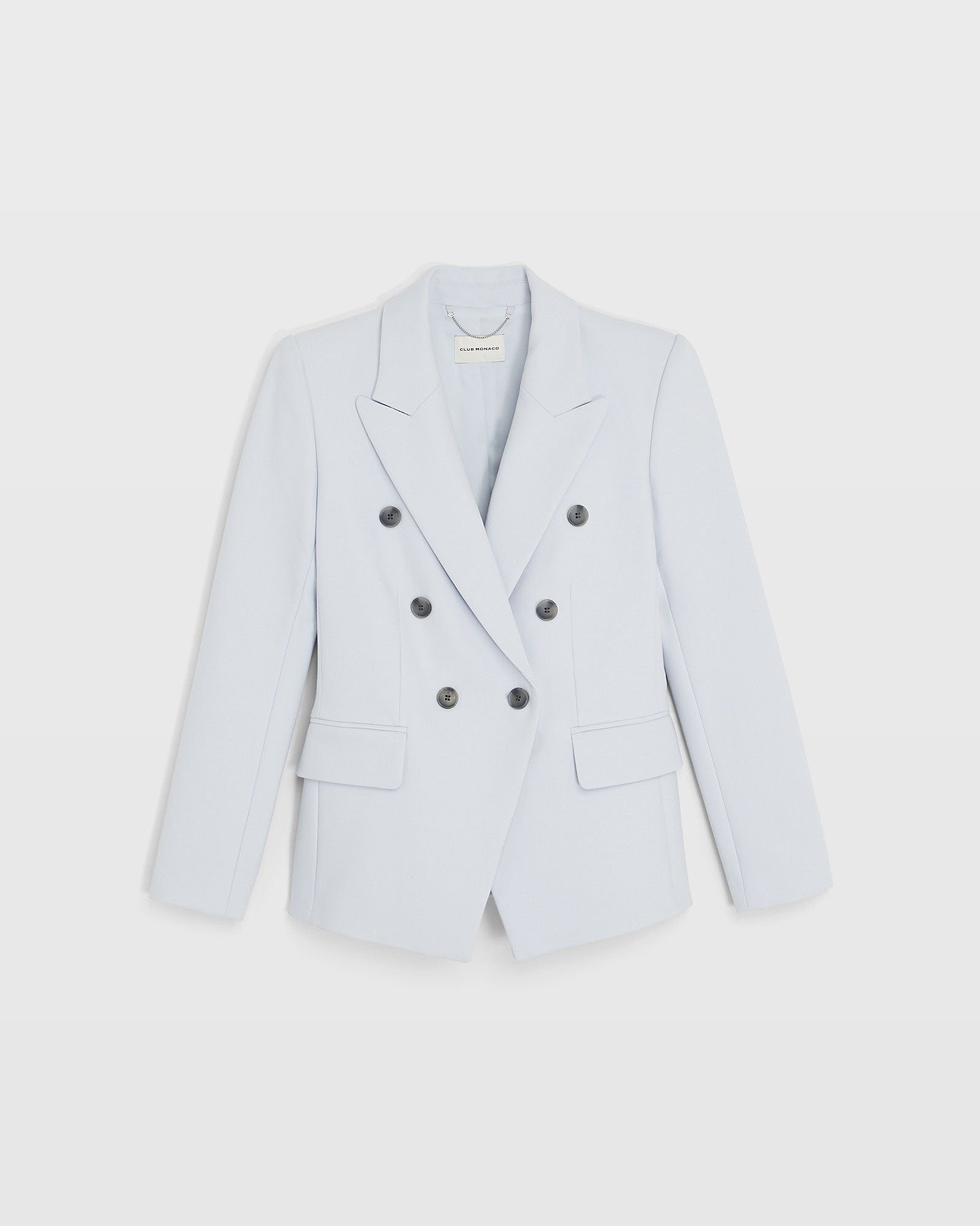 CLUB MONACO - Classic Cutaway Double Breasted Blazer - Glass