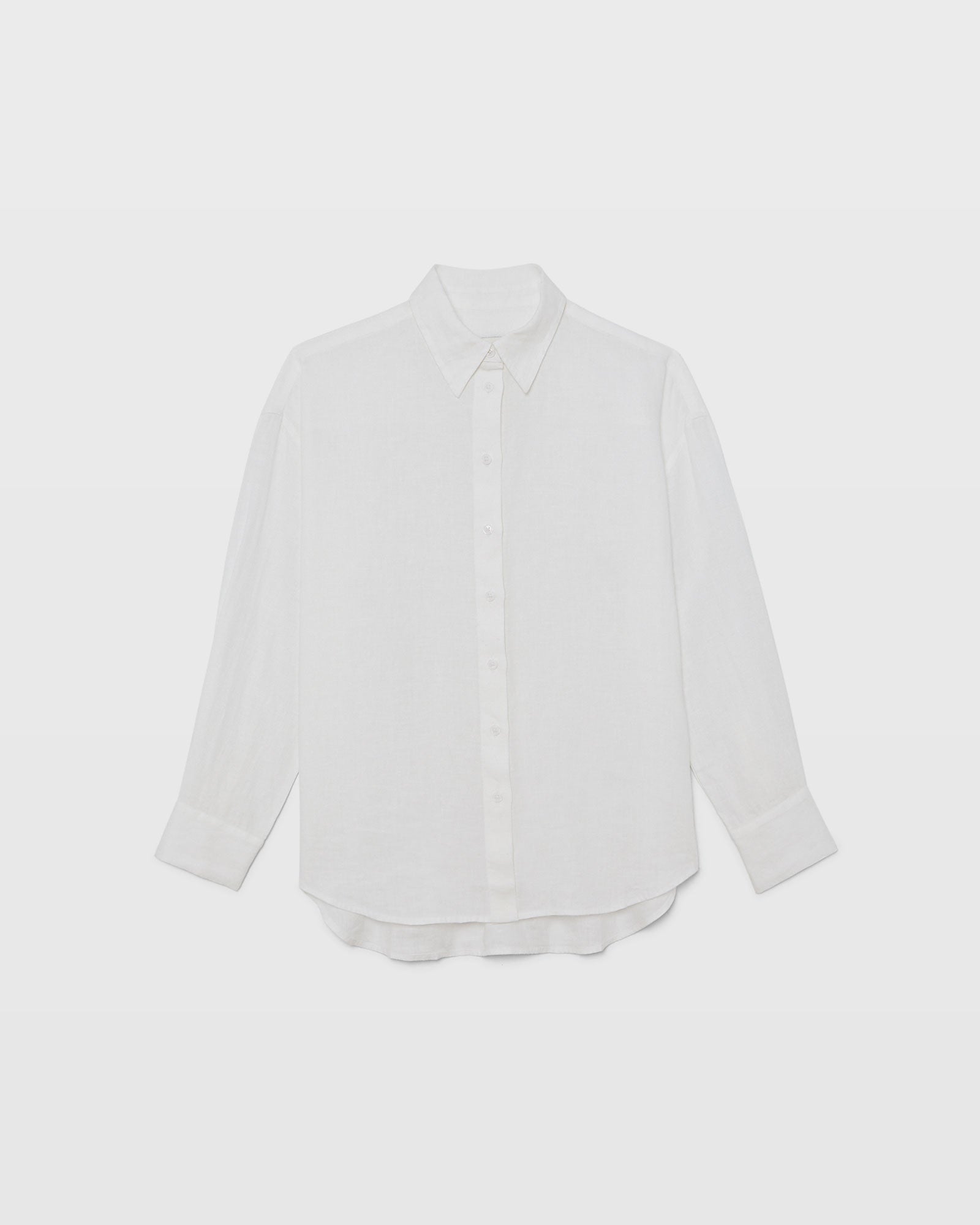 CLUB MONACO - Chemise en lin boutonnée - Blanc
