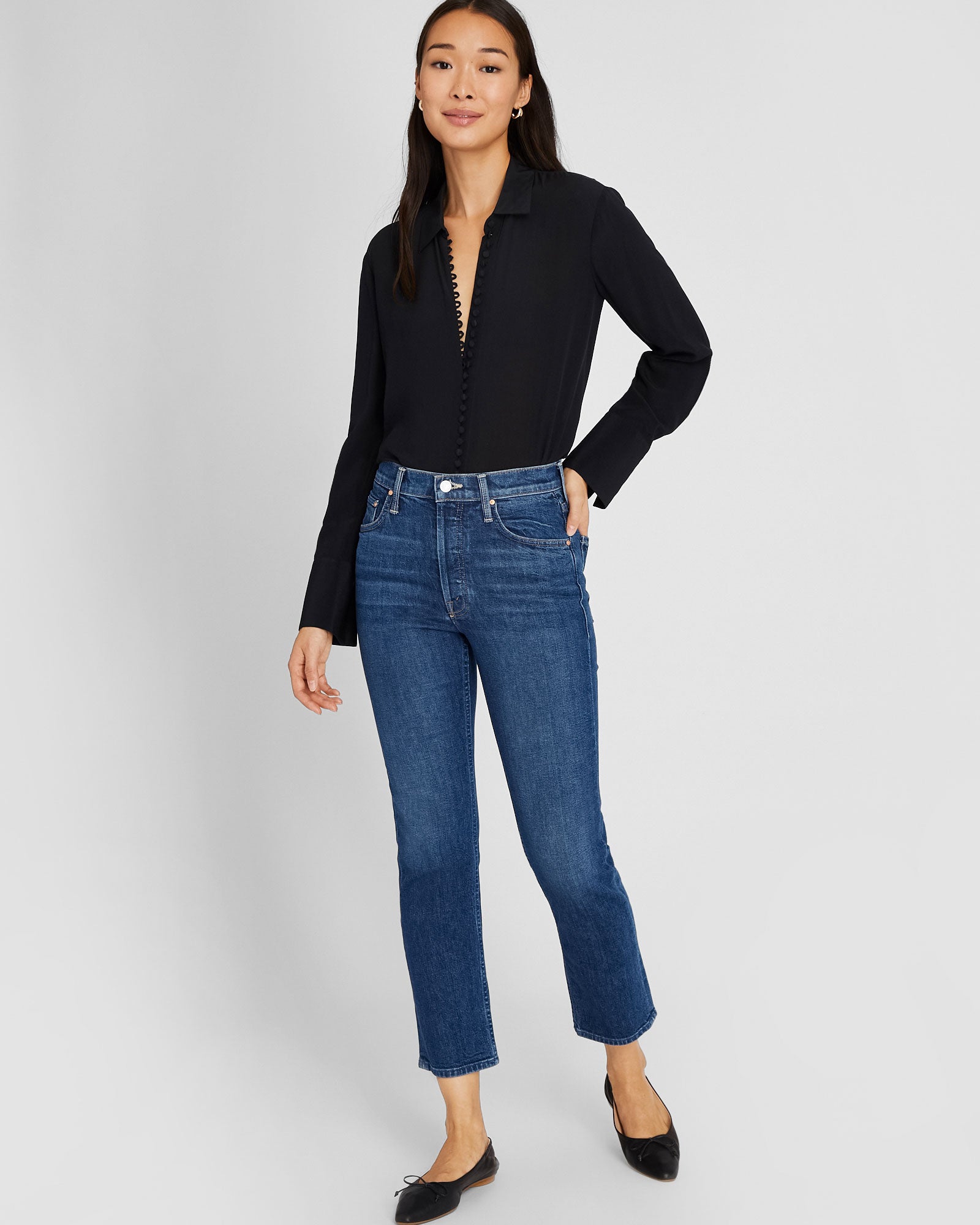 CLUB MONACO - MOTHER The Tomcat Ankle Jeans - Denim