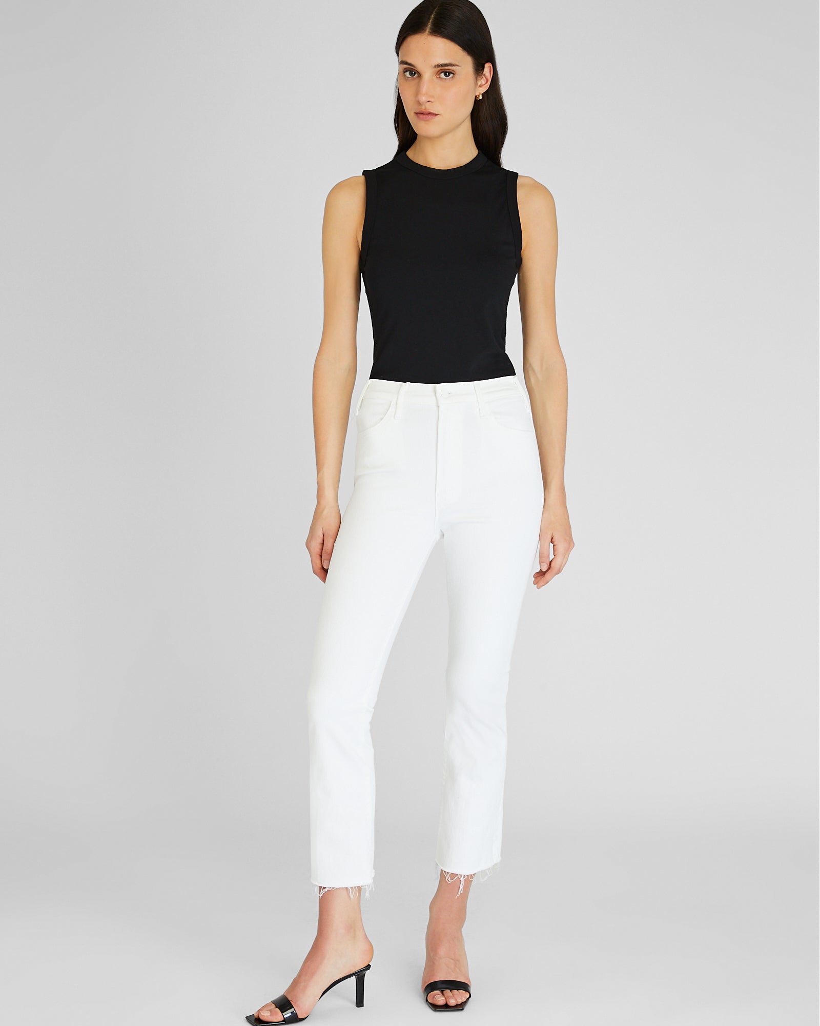 CLUB MONACO - Jean The Hustler par Mother - Blanc