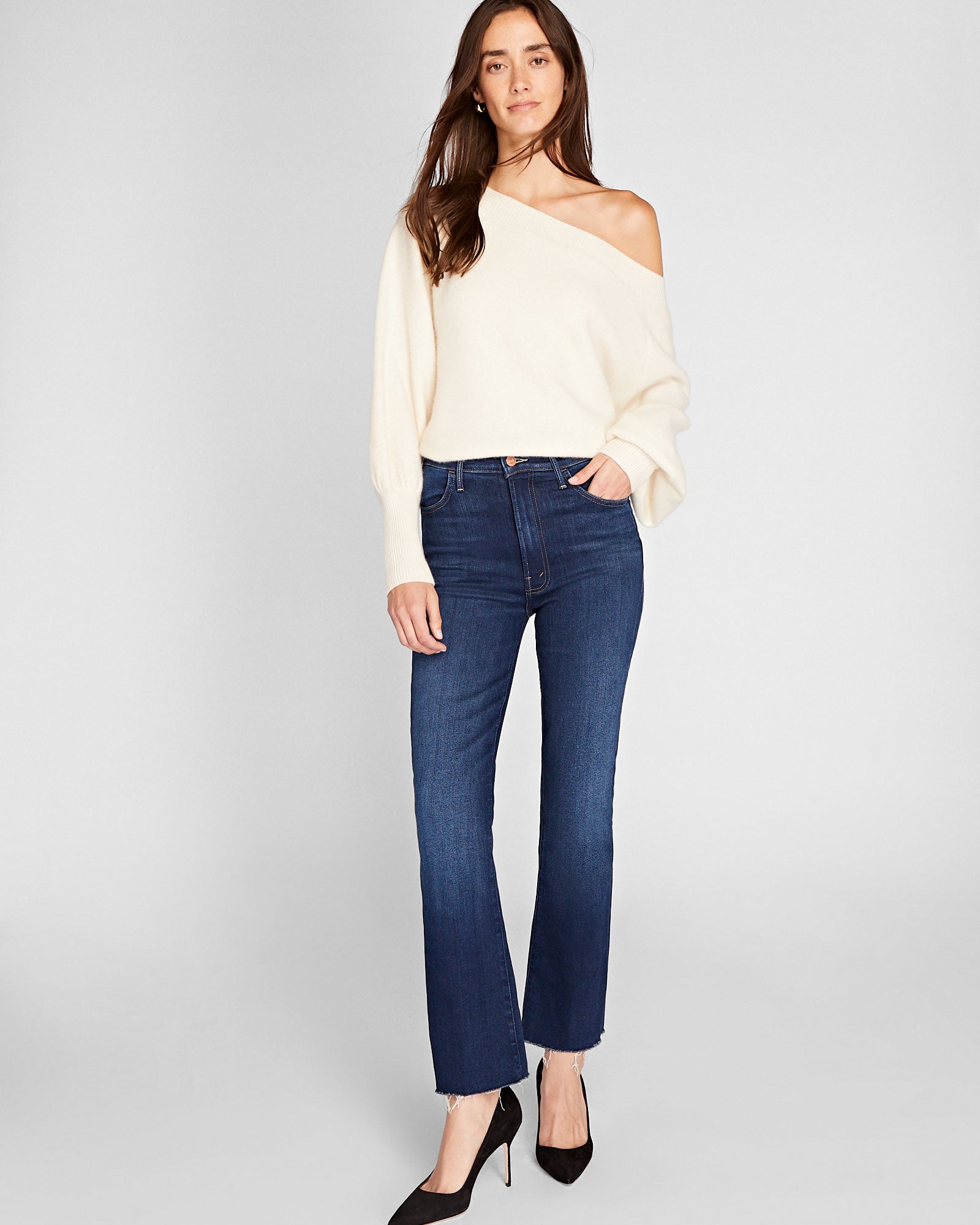 CLUB MONACO - Jean The Hustler par Mother - Denim