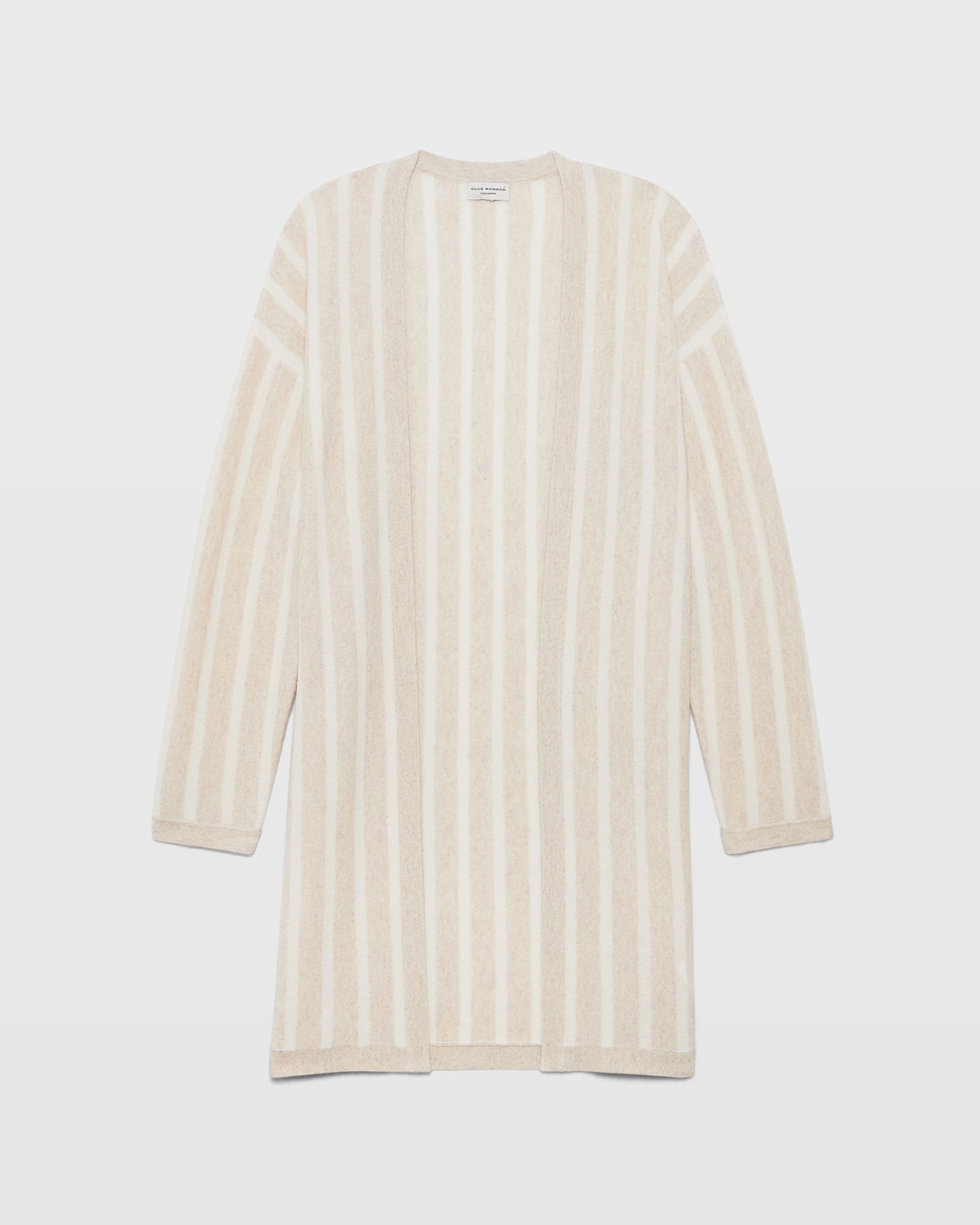 CLUB MONACO - Cashmere Beach Cardigan - Oatmeal Mix