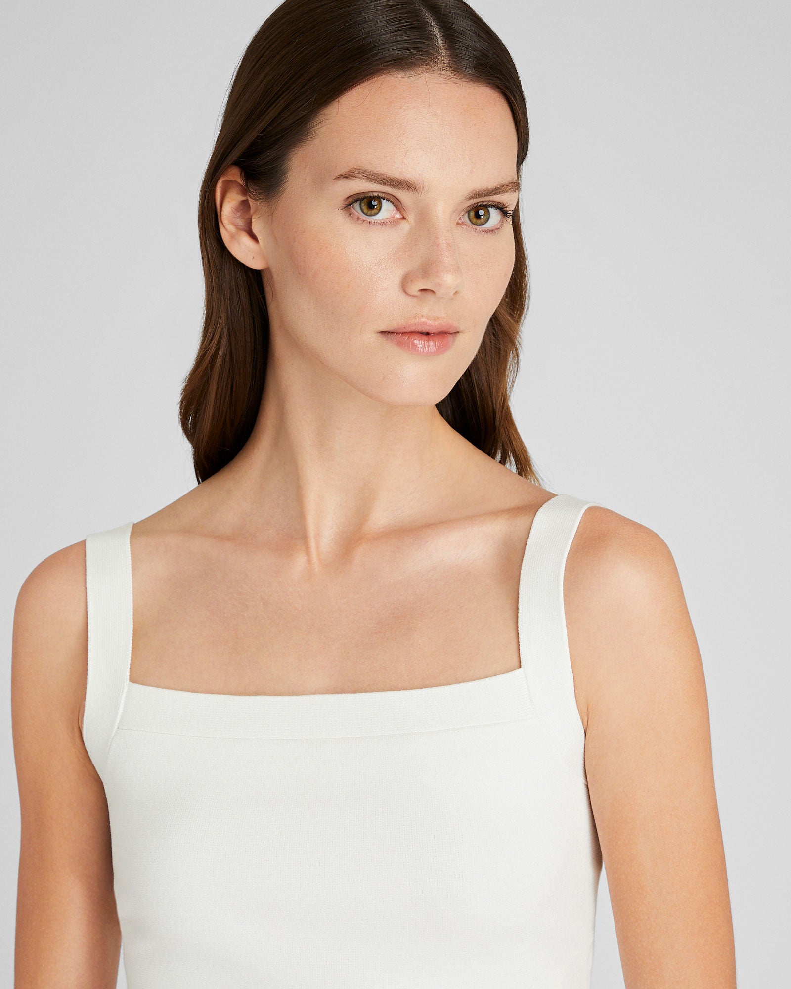 CLUB MONACO - Cropped Sweater Tank - White