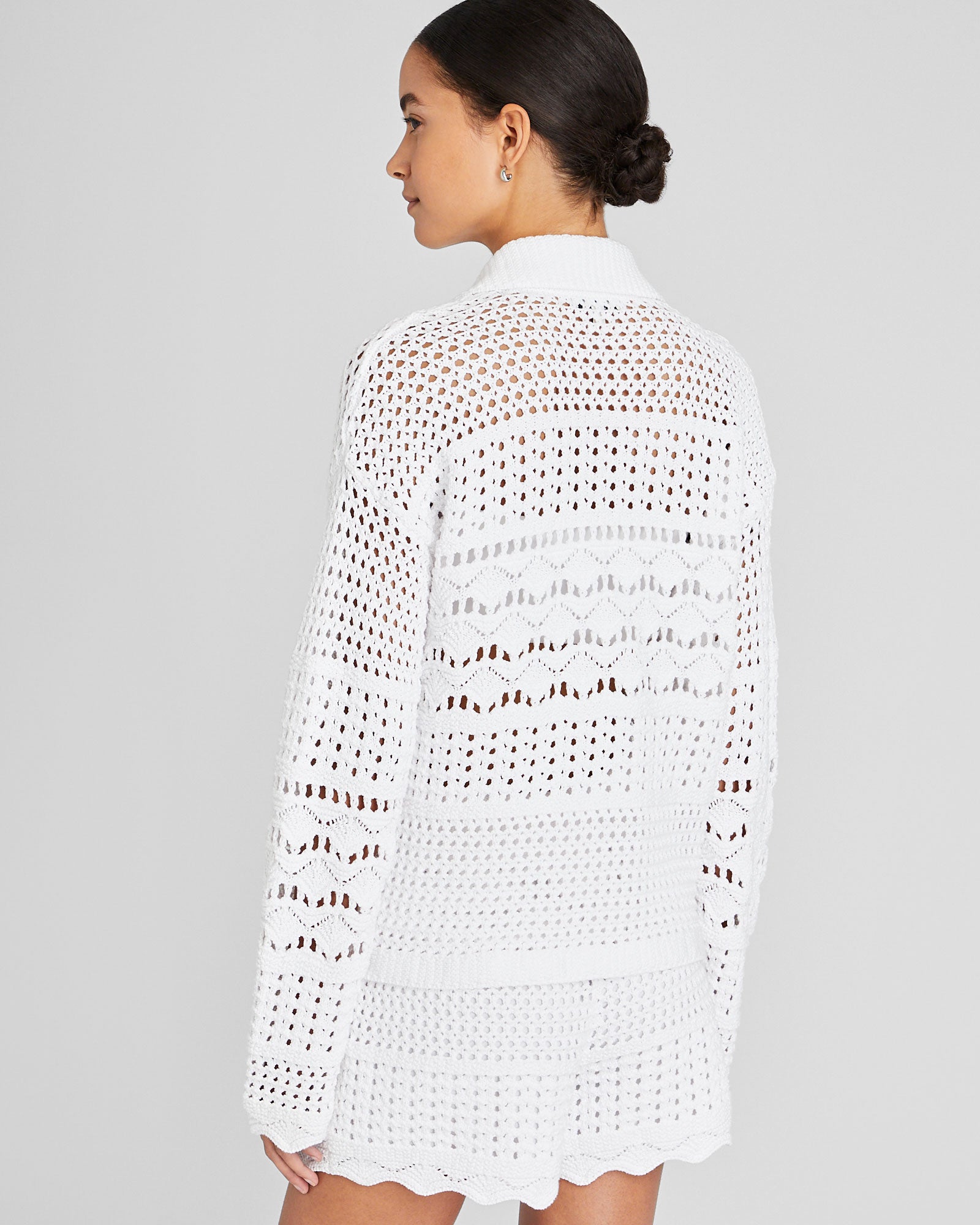 CLUB MONACO - Chandail à mailles ouvertes - Blanc