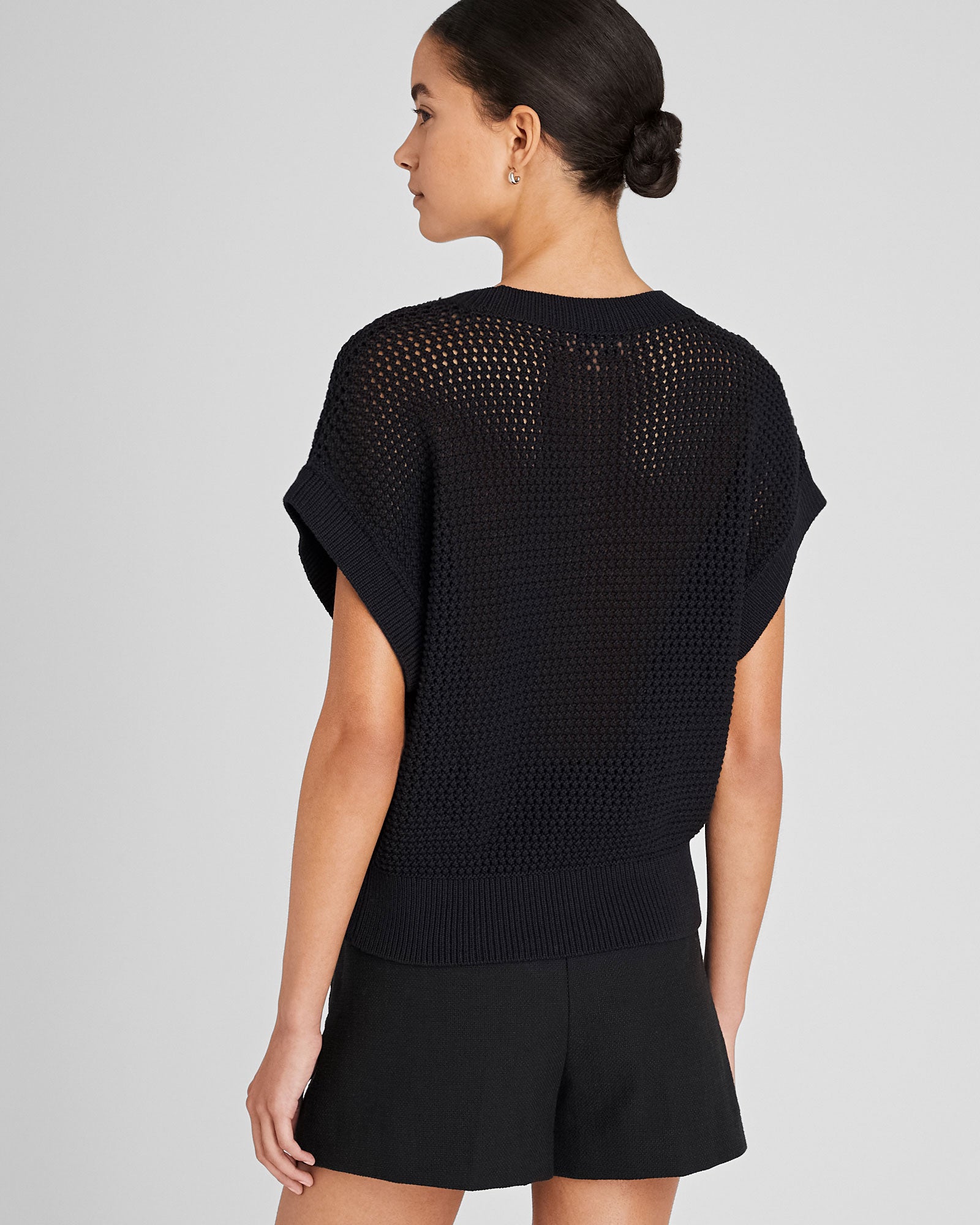 CLUB MONACO - Relaxed Mesh Shell - Black