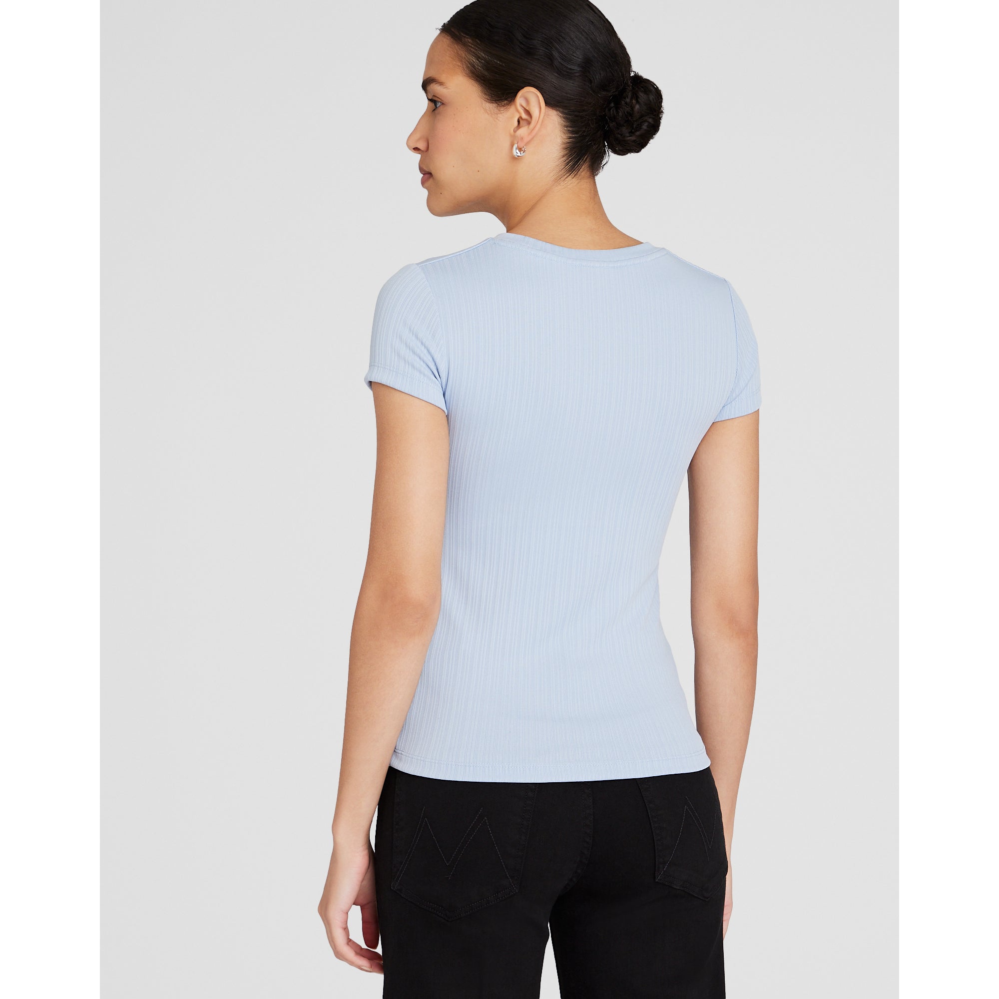 CLUB MONACO - T-shirt plissé Bowee - Bleu