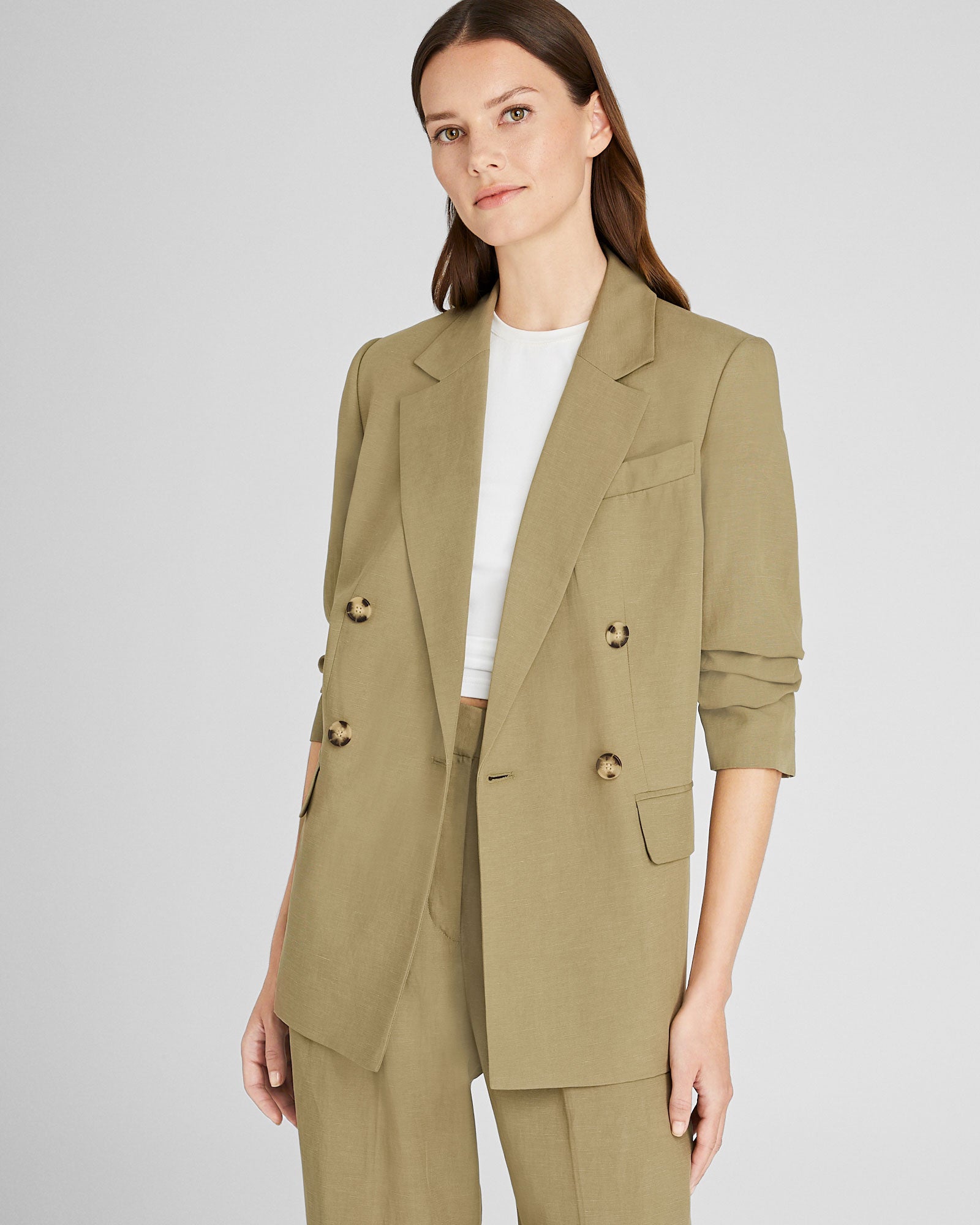 CLUB MONACO - Blazer léger à double boutonnage - Thym