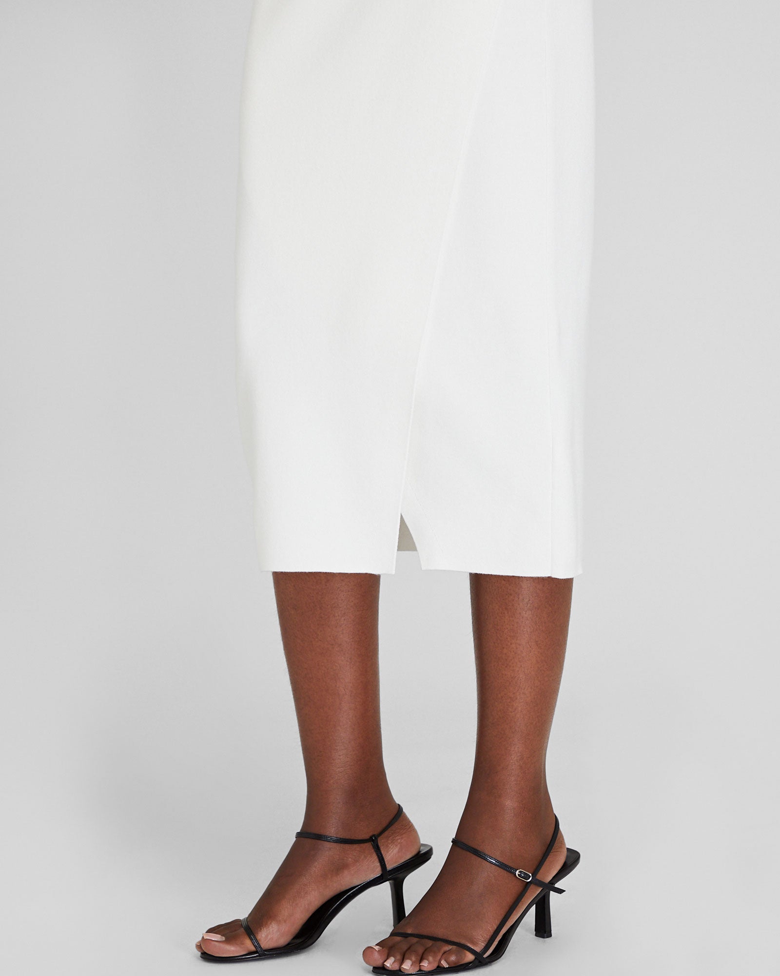 CLUB MONACO - Ribbed Pencil Skirt - White
