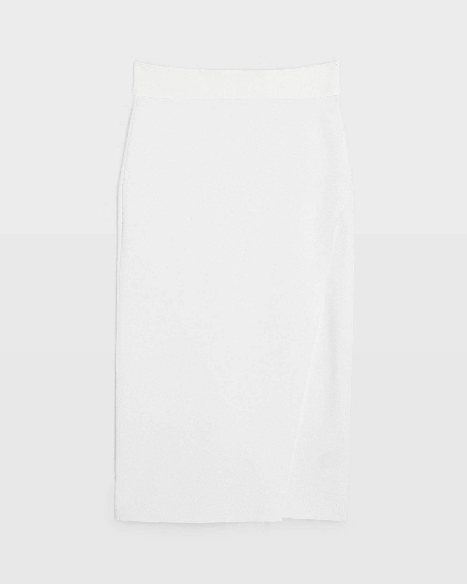 CLUB MONACO - Ribbed Pencil Skirt - White