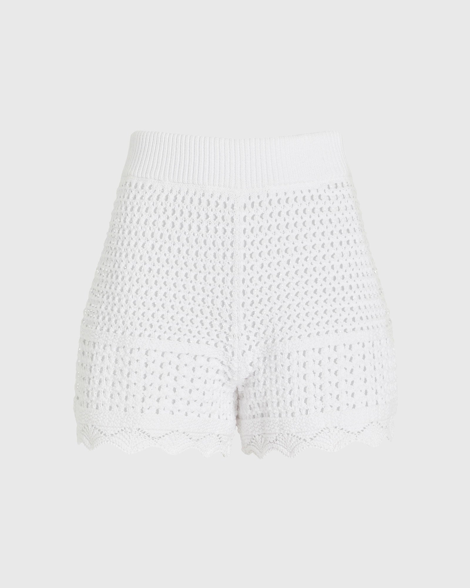 CLUB MONACO - Open Stitch Short - White