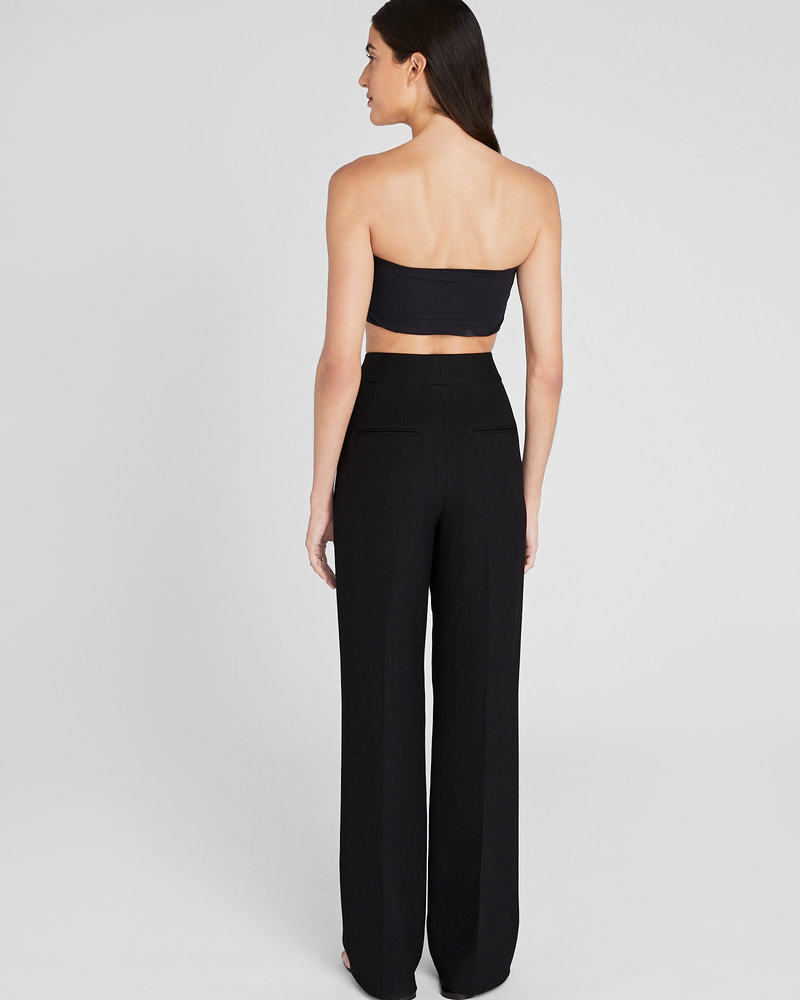 CLUB MONACO - Pantalon plissé pleine longueur - Noir
