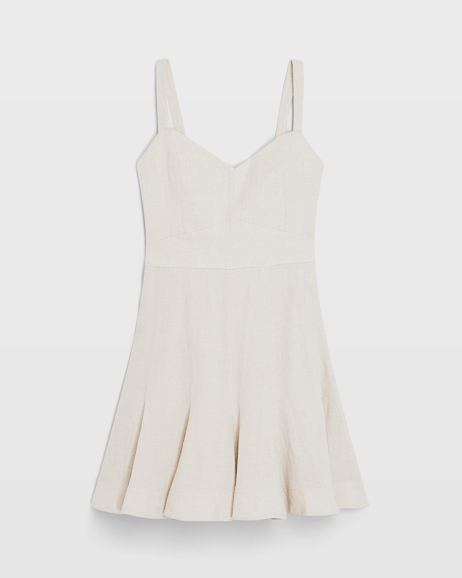 CLUB MONACO - Mini robe à ourlet cannelé - Graine de lin