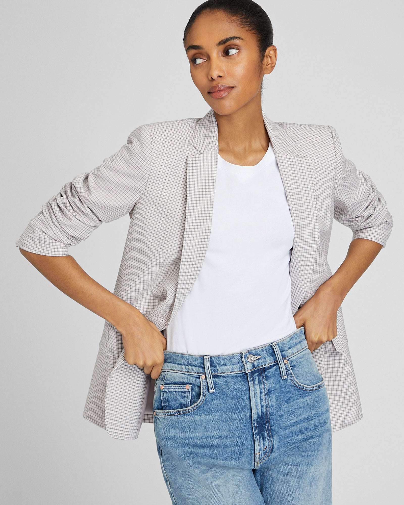 CLUB MONACO - Blazer Borrem - Mélange beige