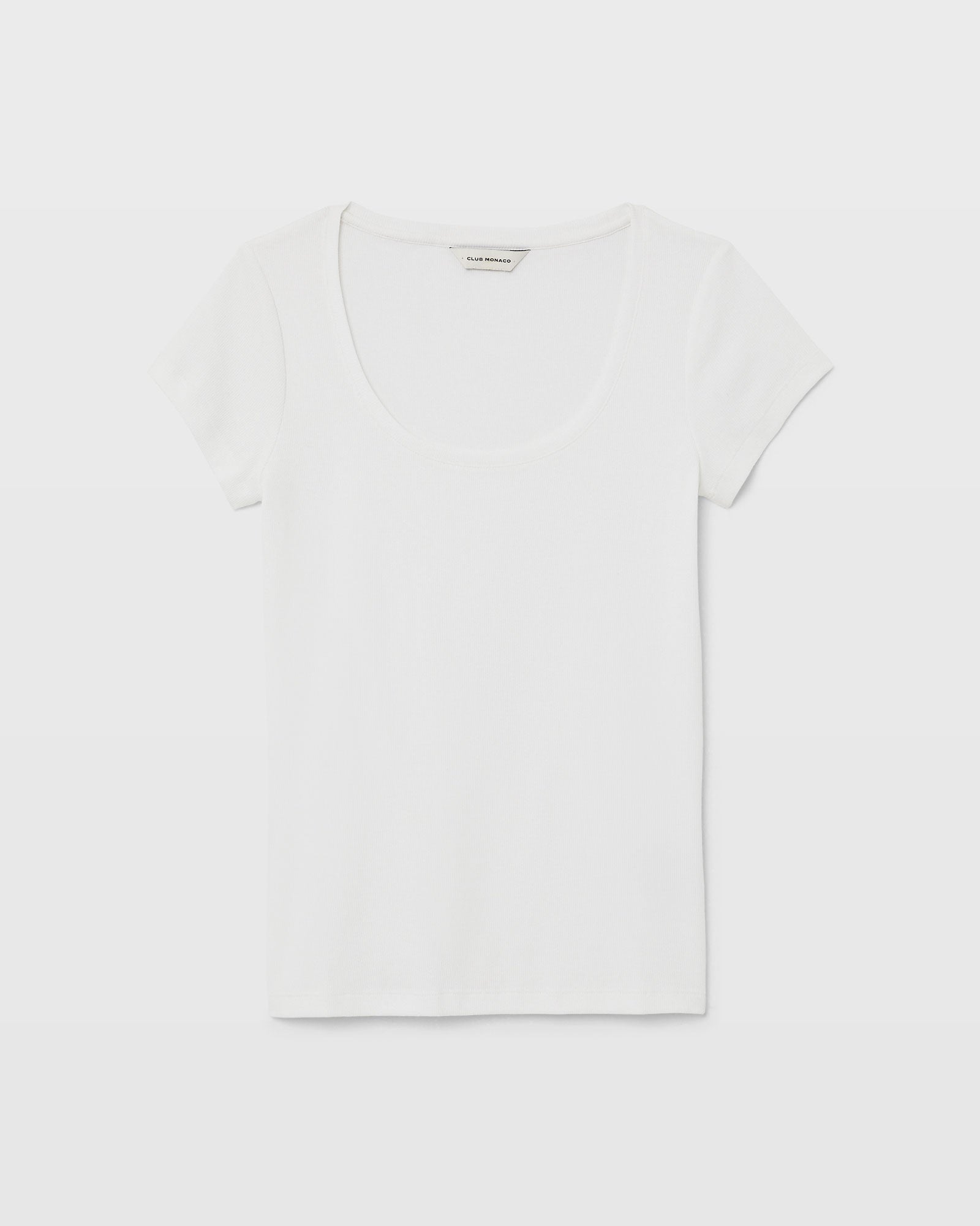 CLUB MONACO - T-shirt Bowee à encolure dégagée - Blanc
