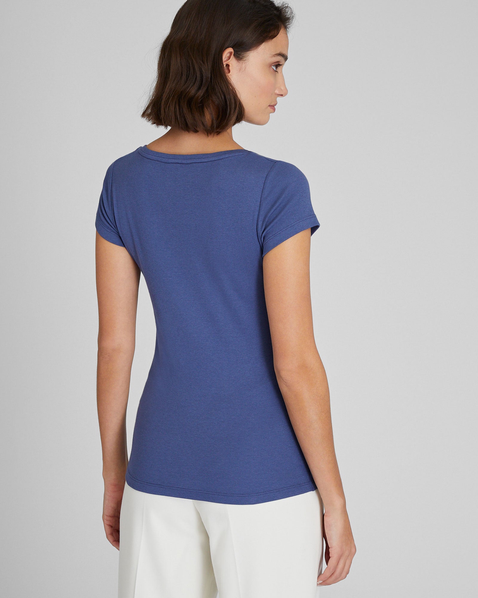CLUB MONACO - T-shirt Bowee à encolure dégagée - Bleu