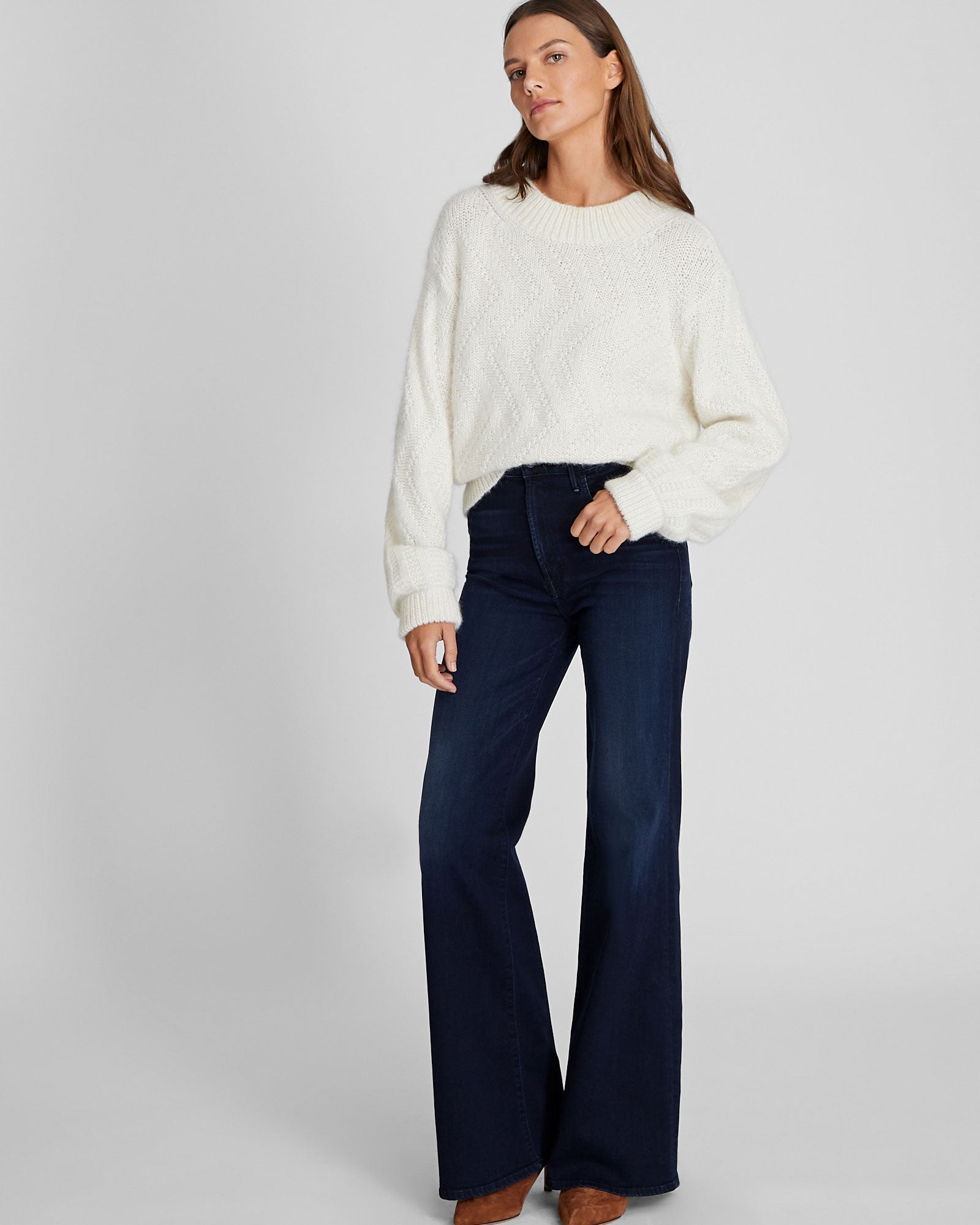 CLUB MONACO - MOTHER The Hustler Roller Ankle Jeans - Denim